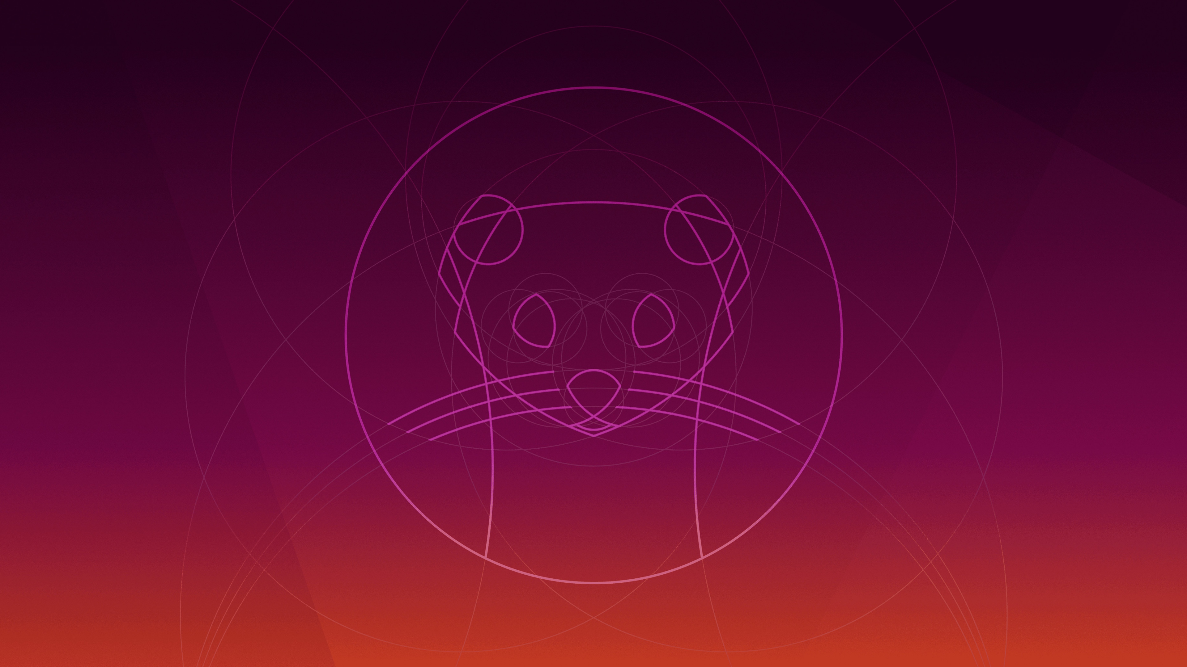 Abstract geometric shapes set against a vibrant and smooth gradient background