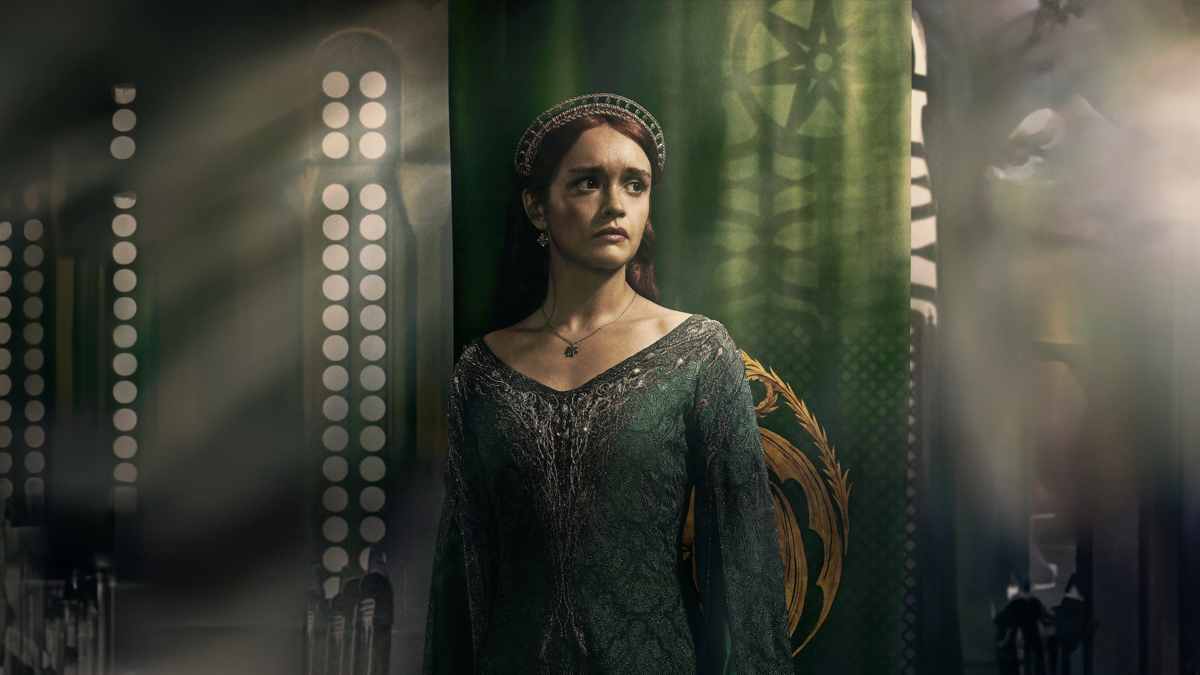 Alicent Hightower, played by Olivia Cooke, in House of the Dragon