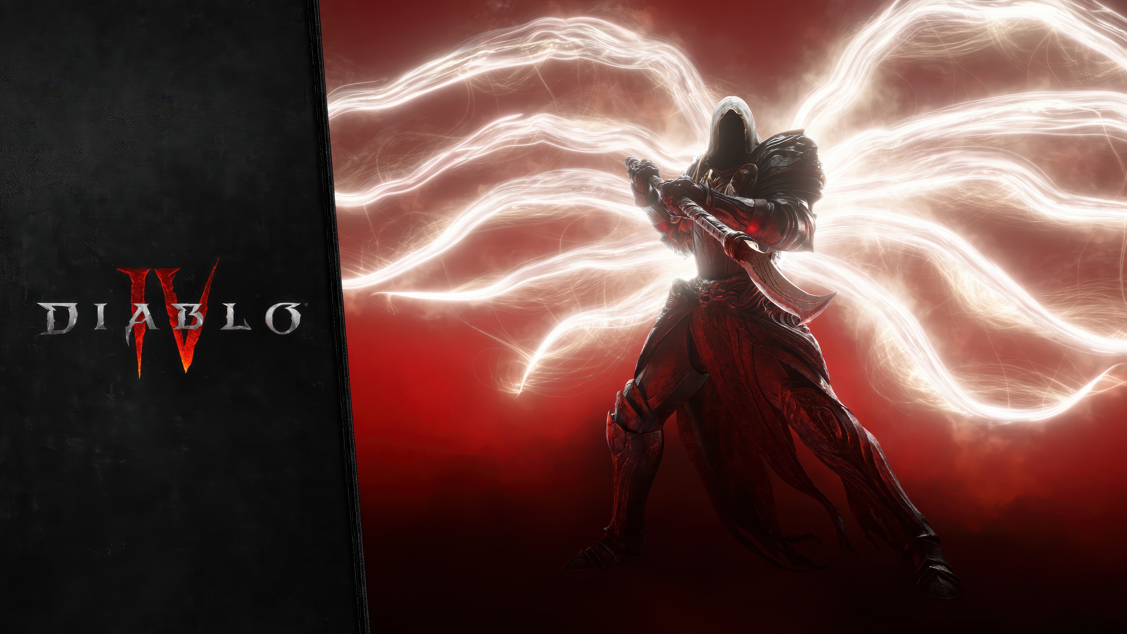 A high-detail, cinematic character portrait from the Diablo IV universe, featuring dark, gritty armor and a menacing atmosphere.