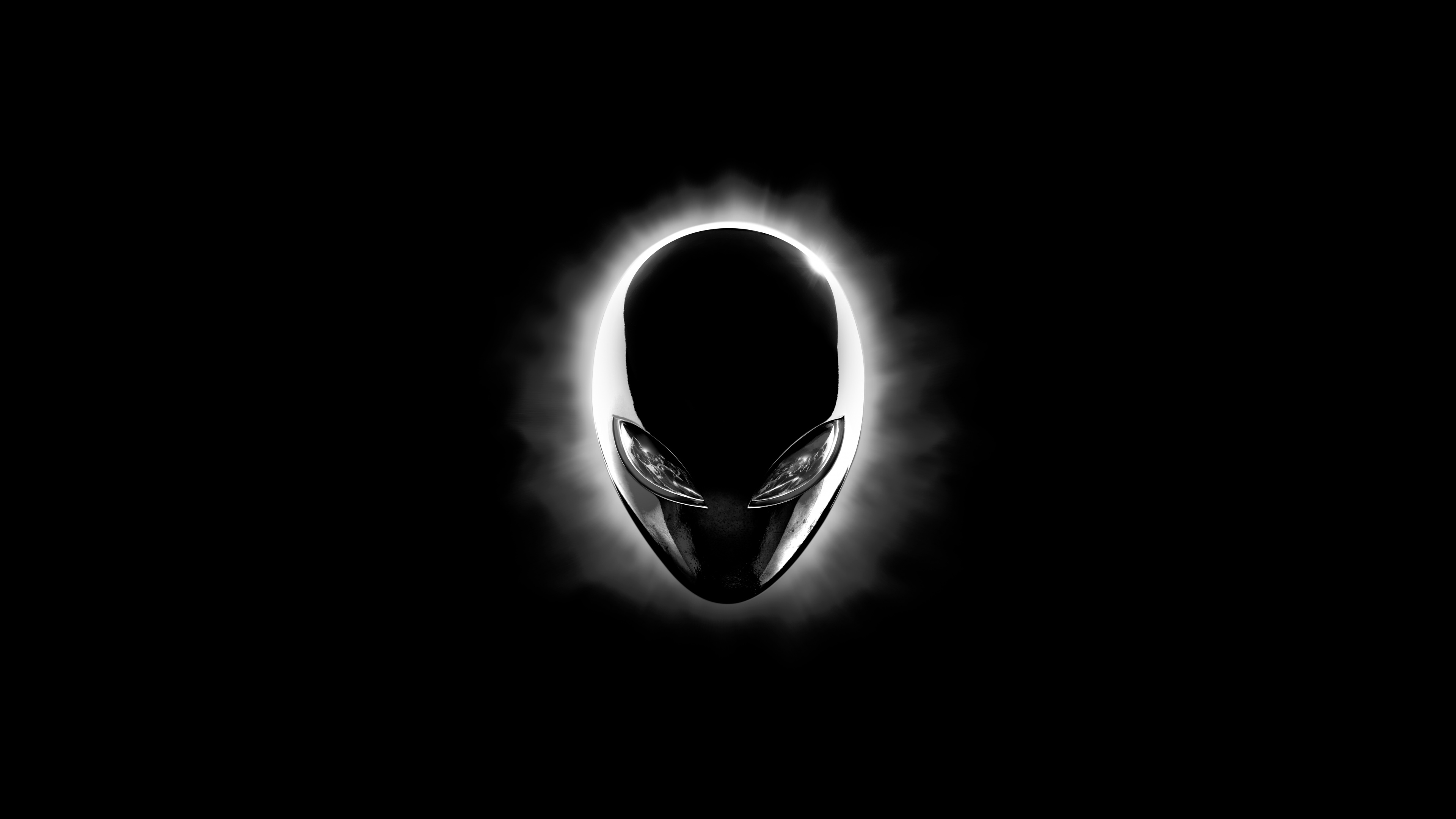 8K high-resolution render of sleek Alienware-style technology with glowing accents on a black background.