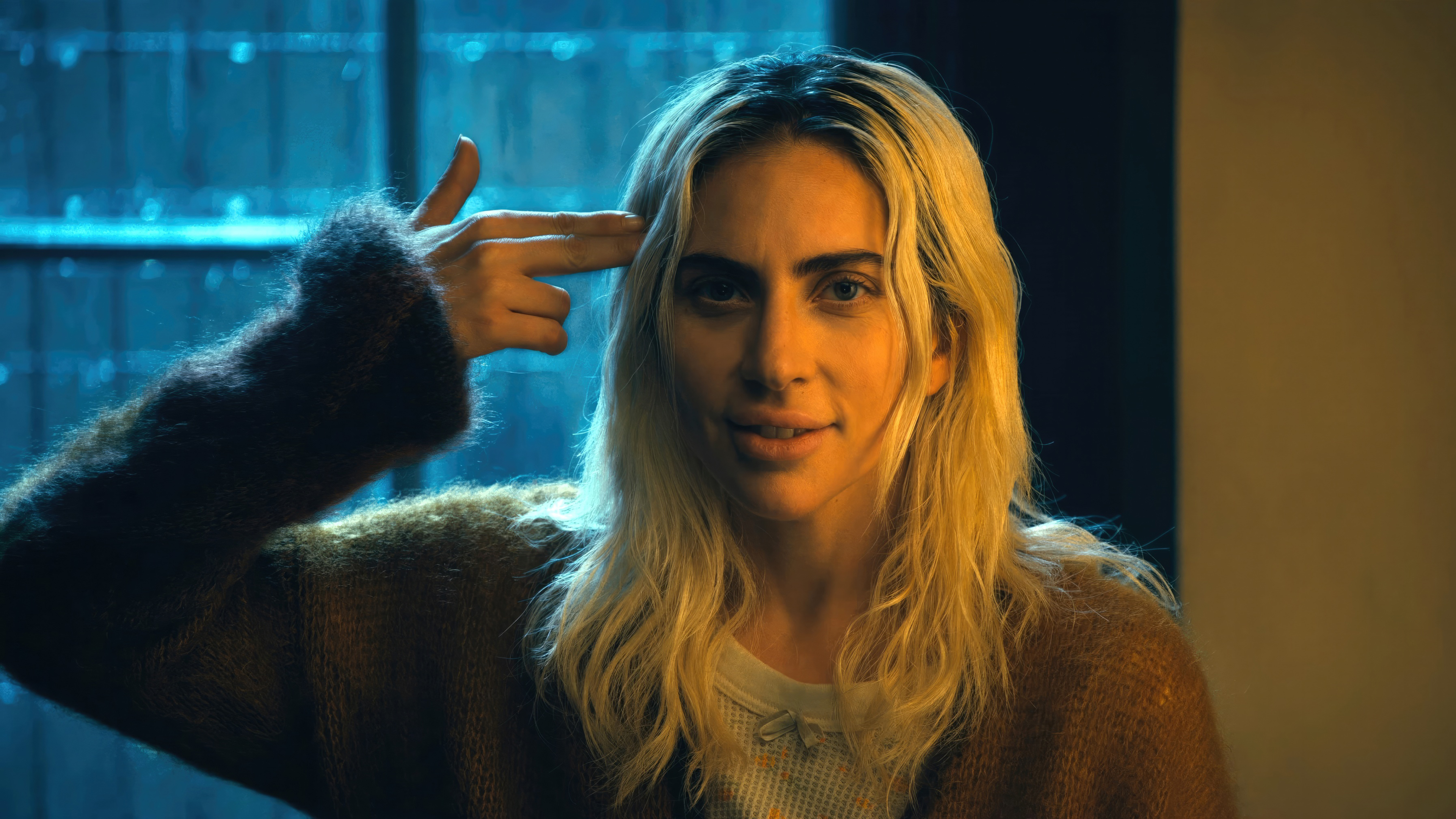 Lady Gaga as Harley Quinn in the movie Joker: Folie à Deux