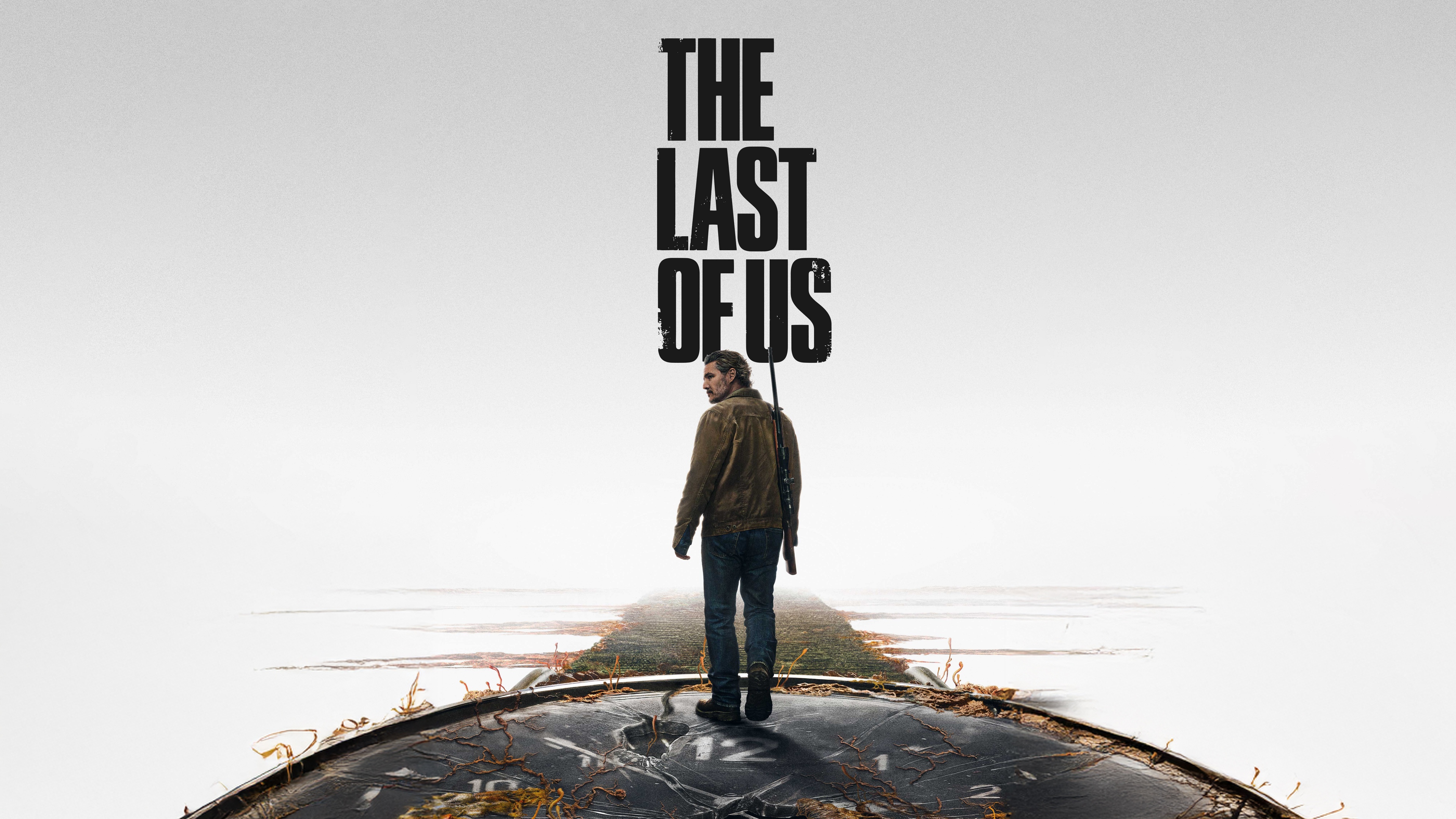 A high-detail portrait of Joel Miller from The Last of Us against a white background