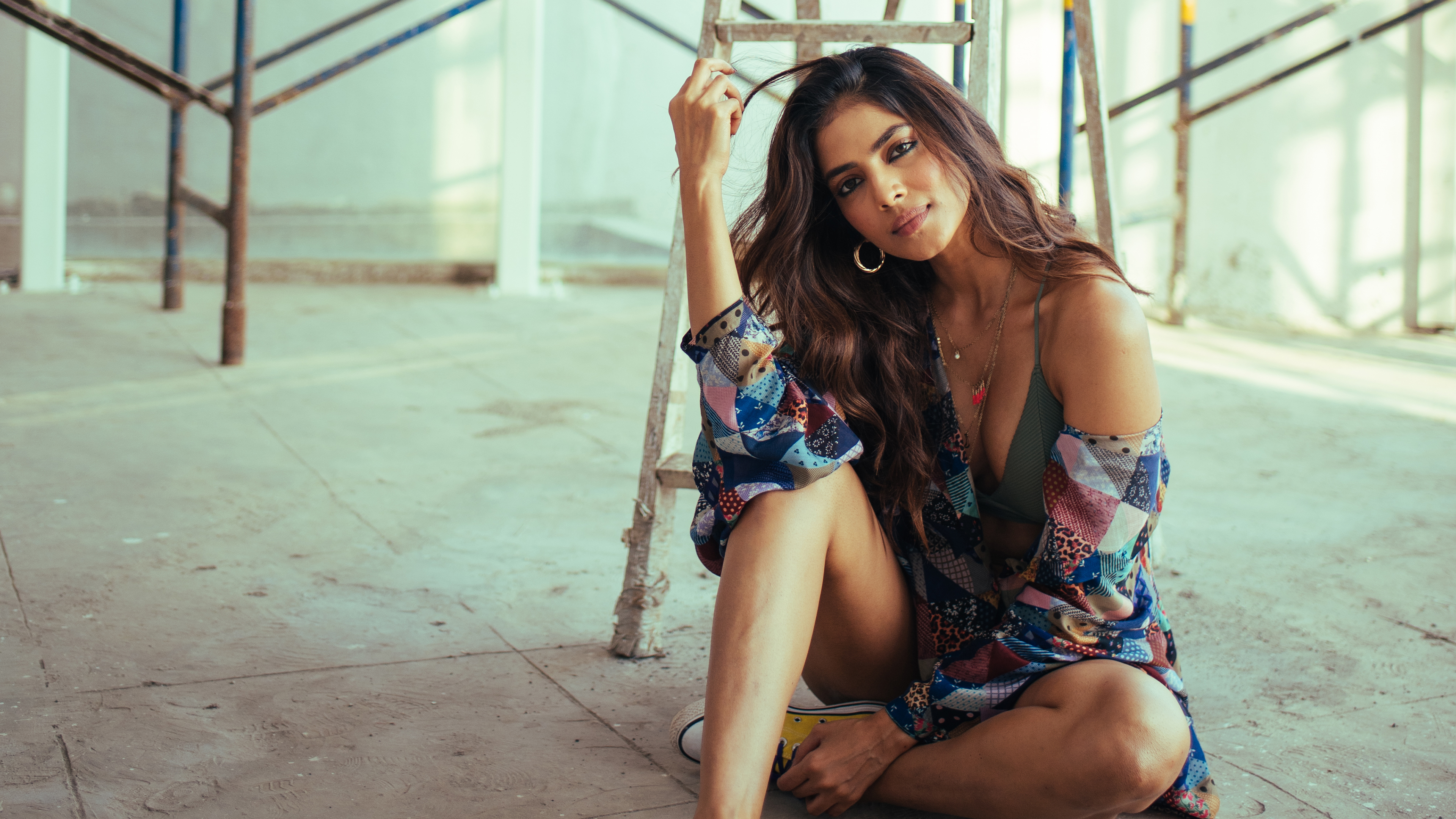 A stunning portrait of Indian actress Malavika Mohanan during a 2024 professional photoshoot.