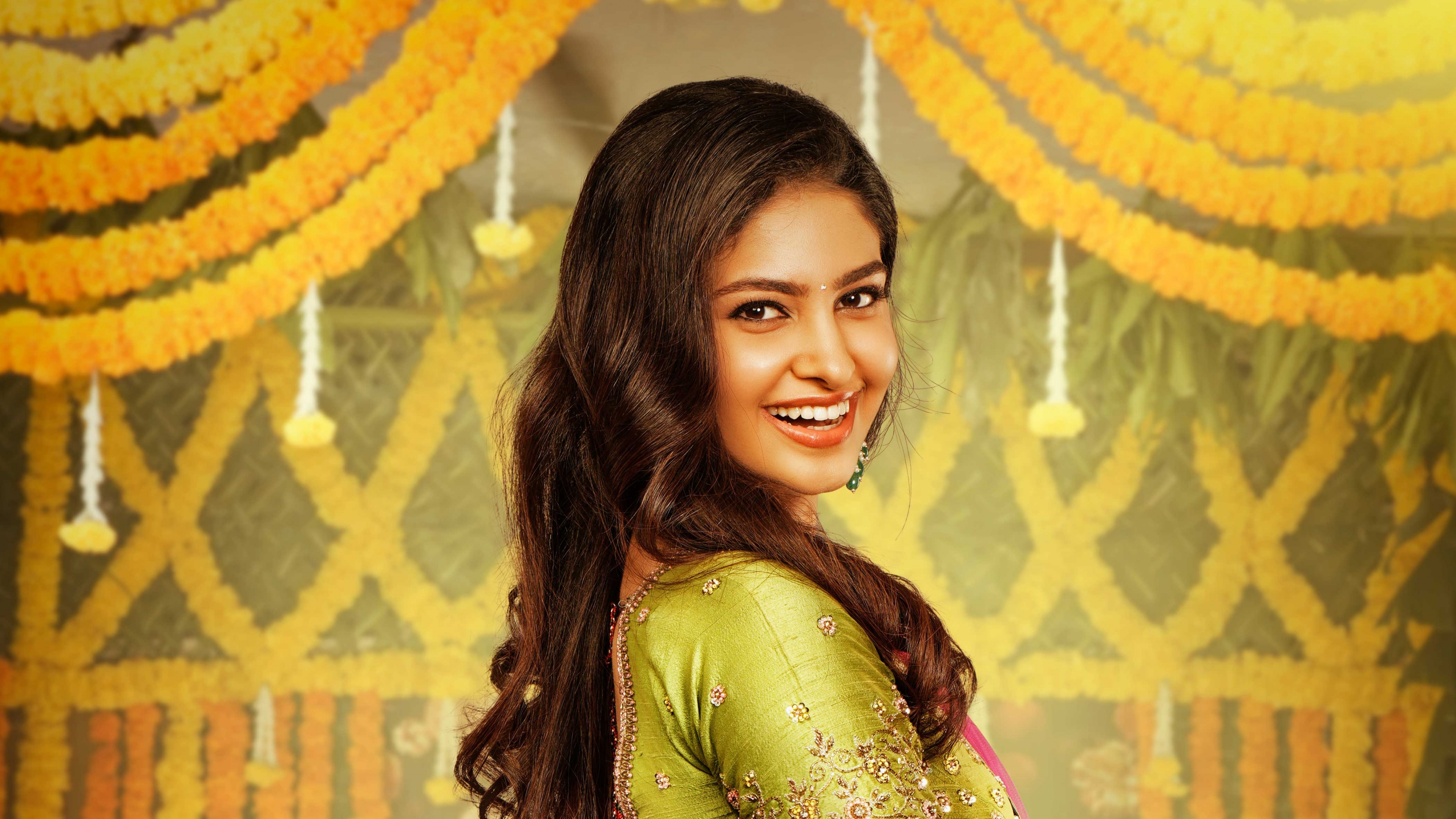A portrait of Indian actress Manasa Varanasi