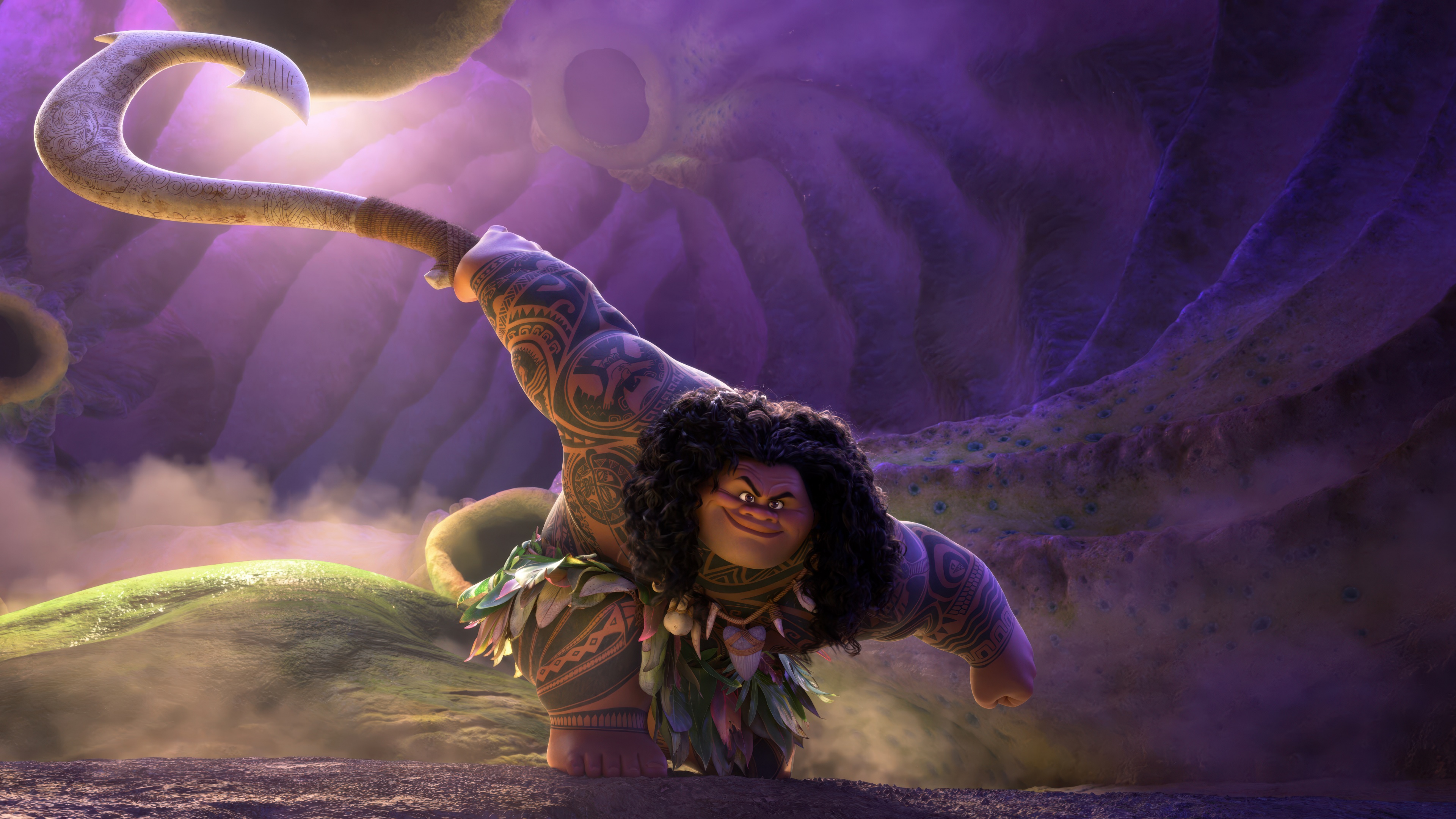 A cinematic ultrawide view of Moana from the movie Moana 2.