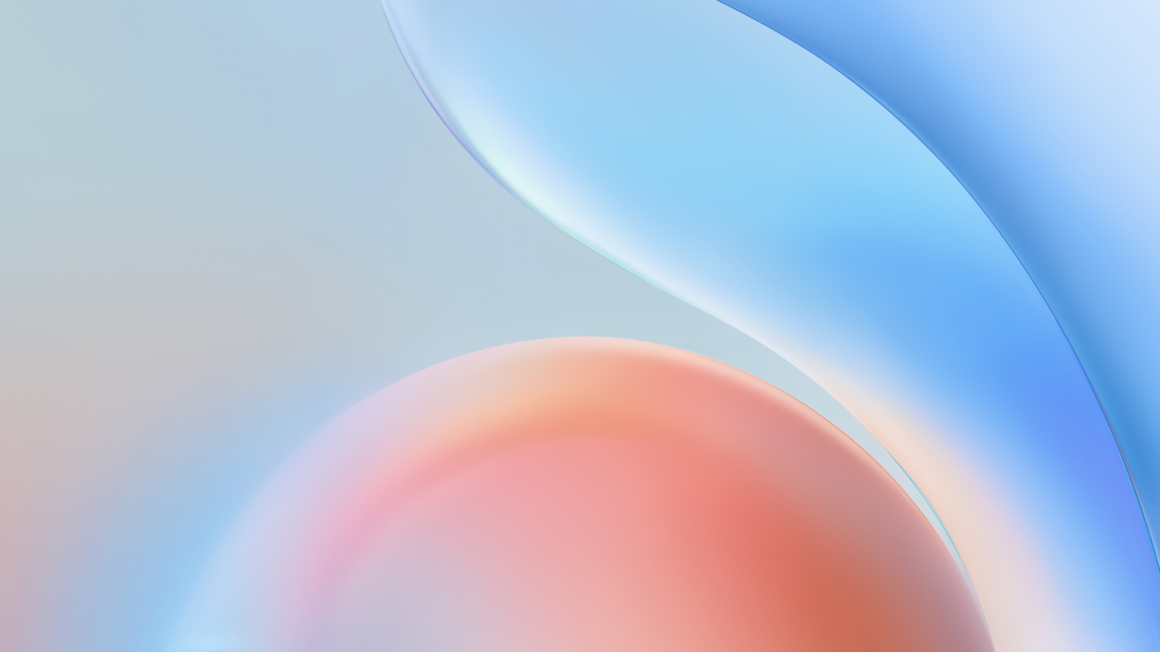 A smooth and modern abstract background with a flowing gradient of blue and orange colors.
