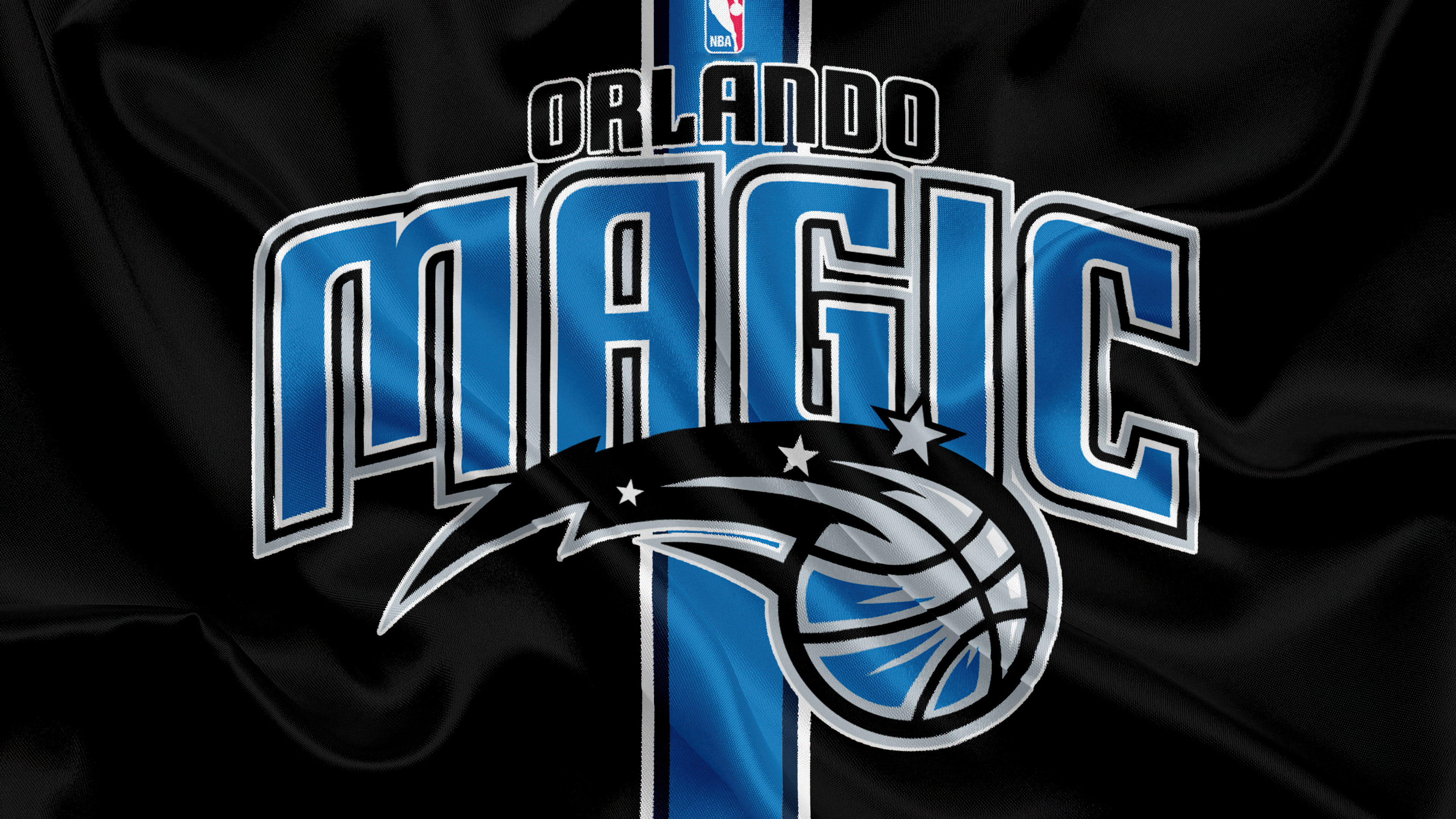 Orlando Magic basketball team theme on a dark, cinematic background
