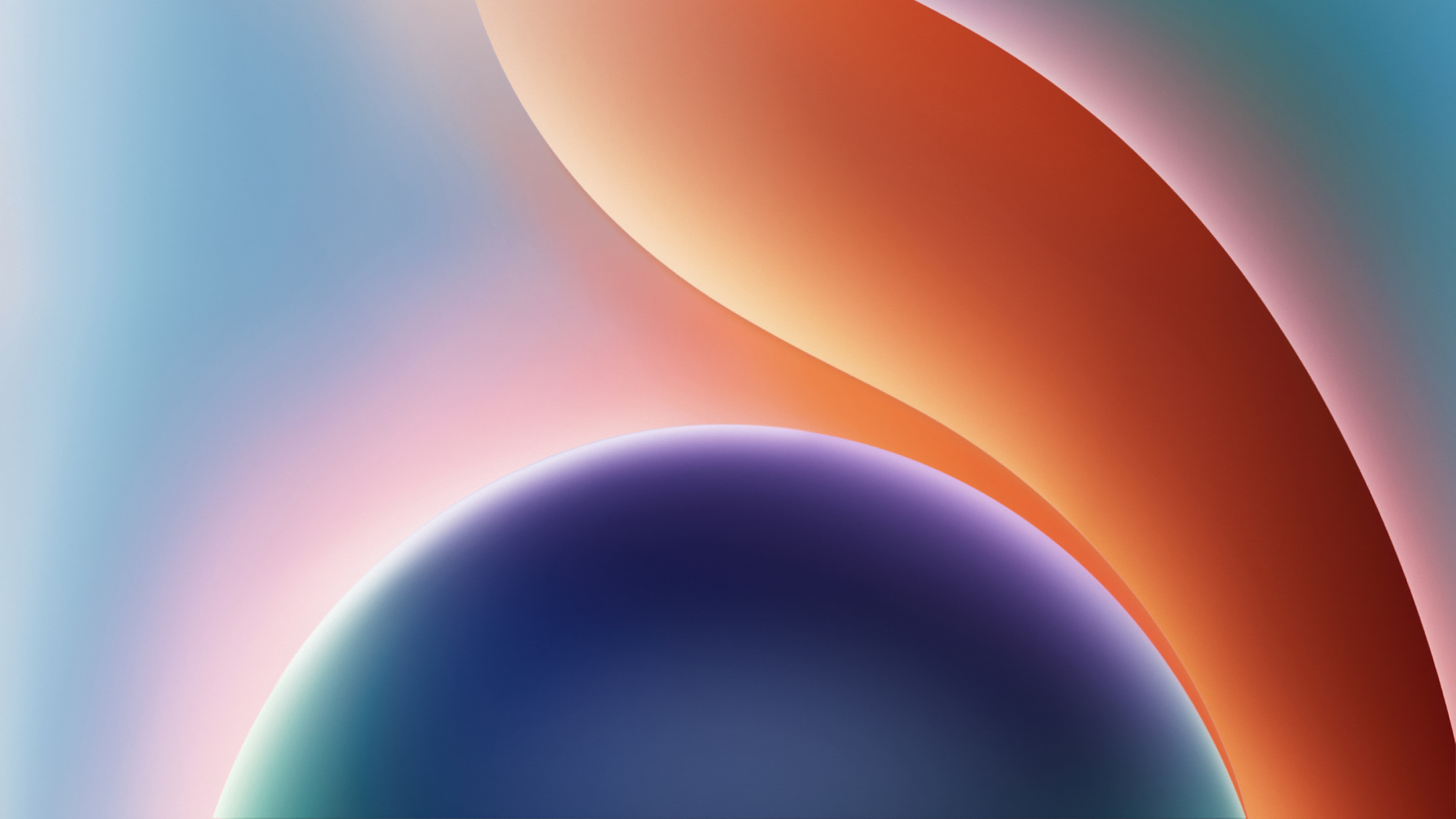 Abstract flowing purple and violet curves with modern liquid design