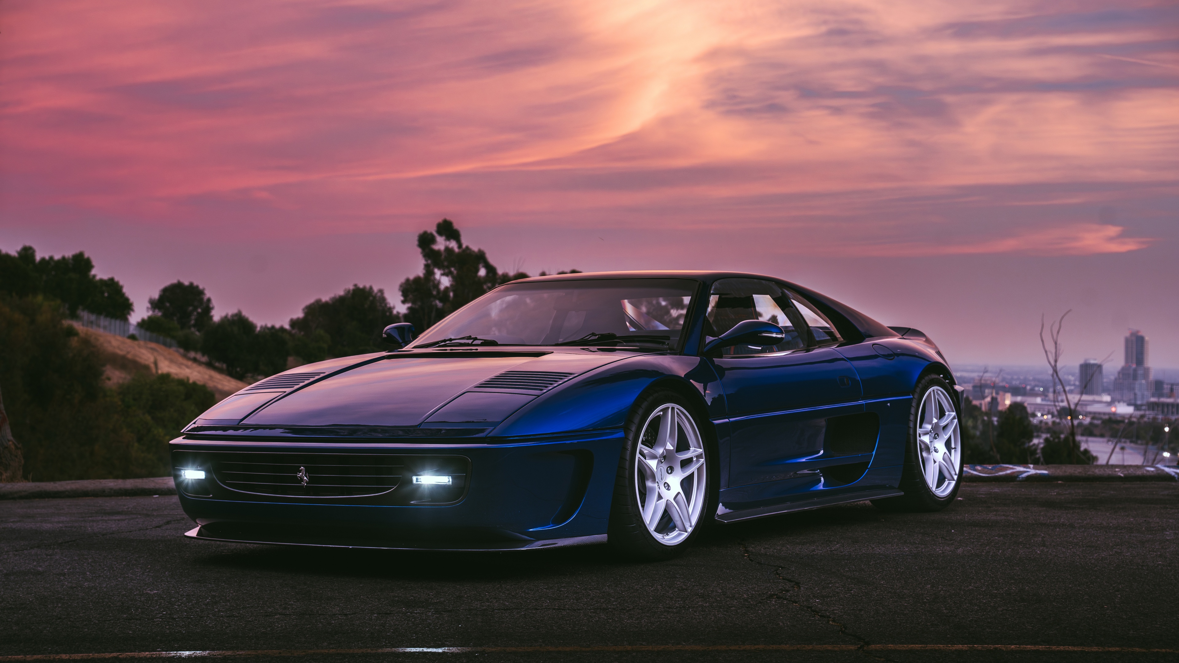 A high-detail retro Ferrari supercar featuring classic Italian design and aerodynamic curves.