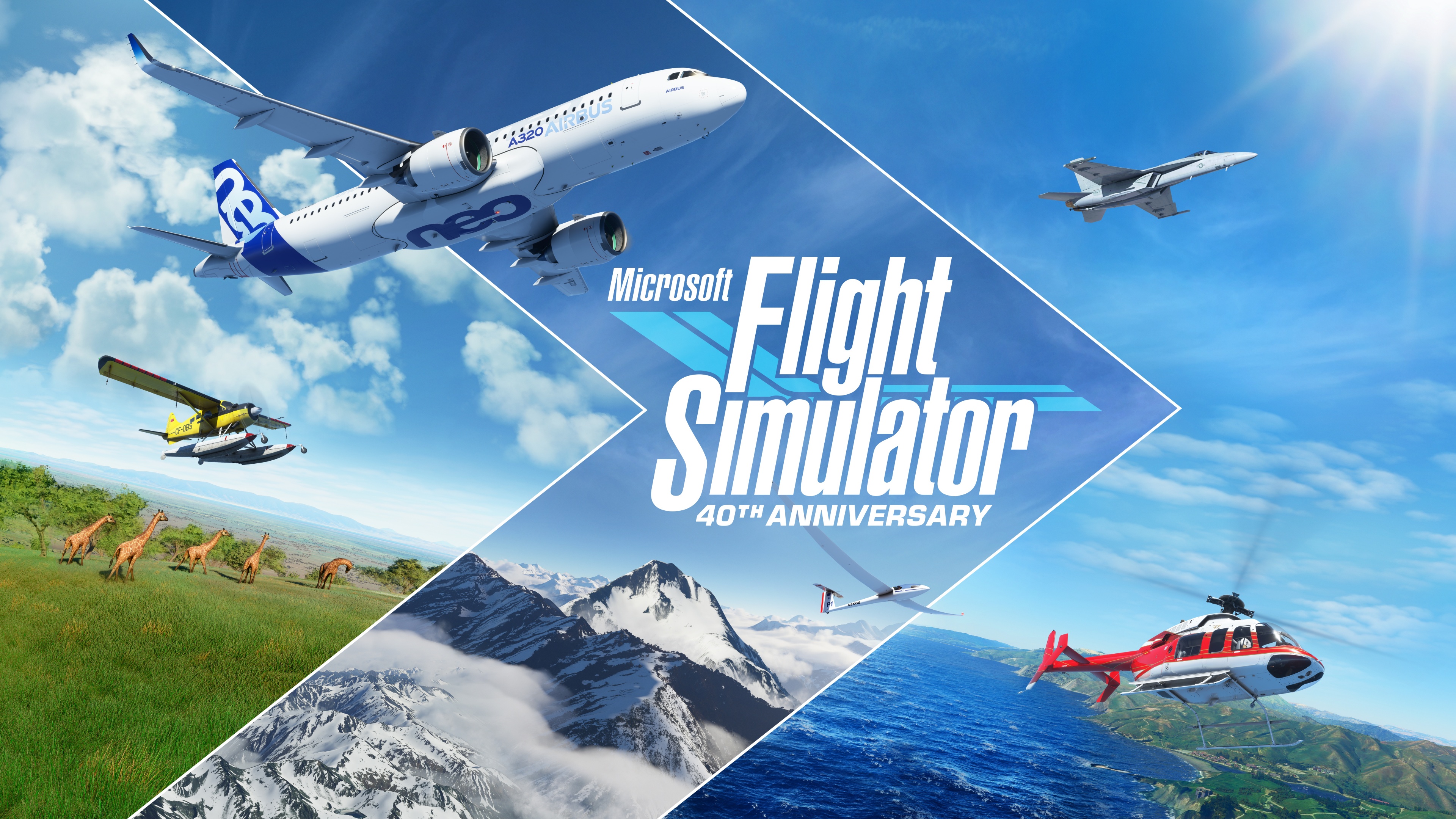 High-definition 8K aerial view of an aircraft flying through a vast sky with realistic clouds in Microsoft Flight Simulator.