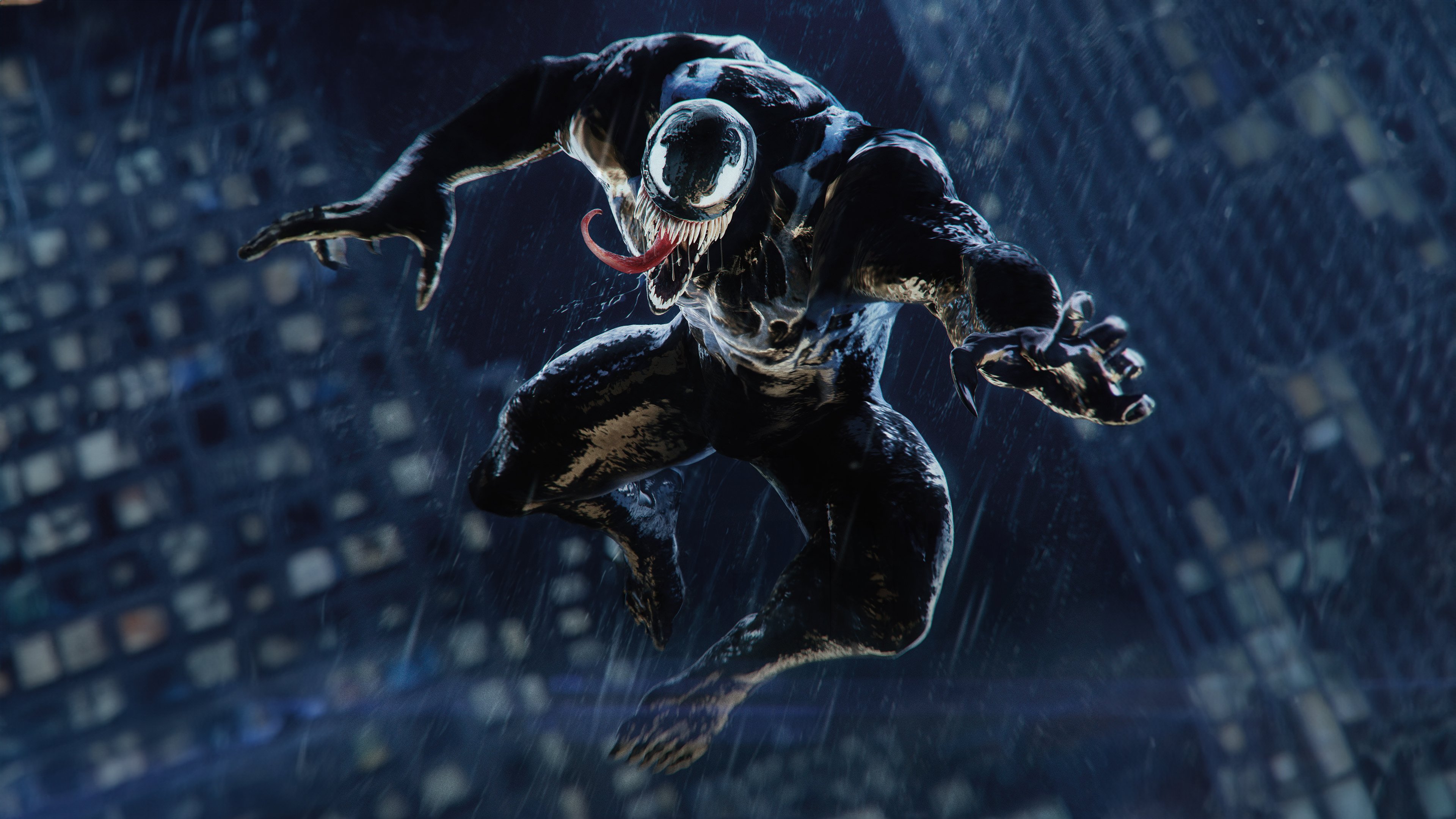 Venom, the powerful symbiote character from the video game Marvel's Spider-Man 2