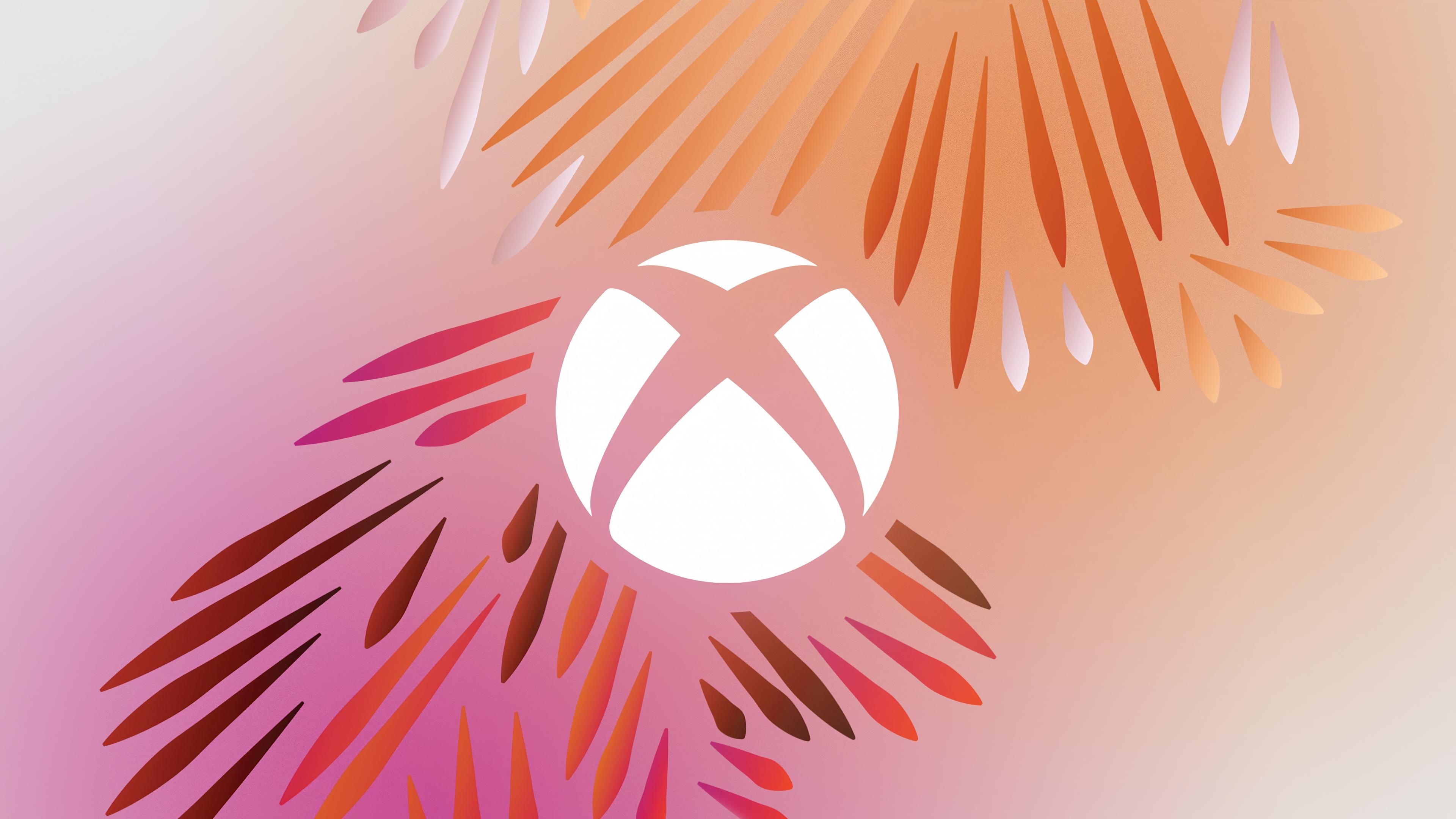 An artistic rendering of the Xbox logo featuring a colorful gradient background and high-resolution textures.