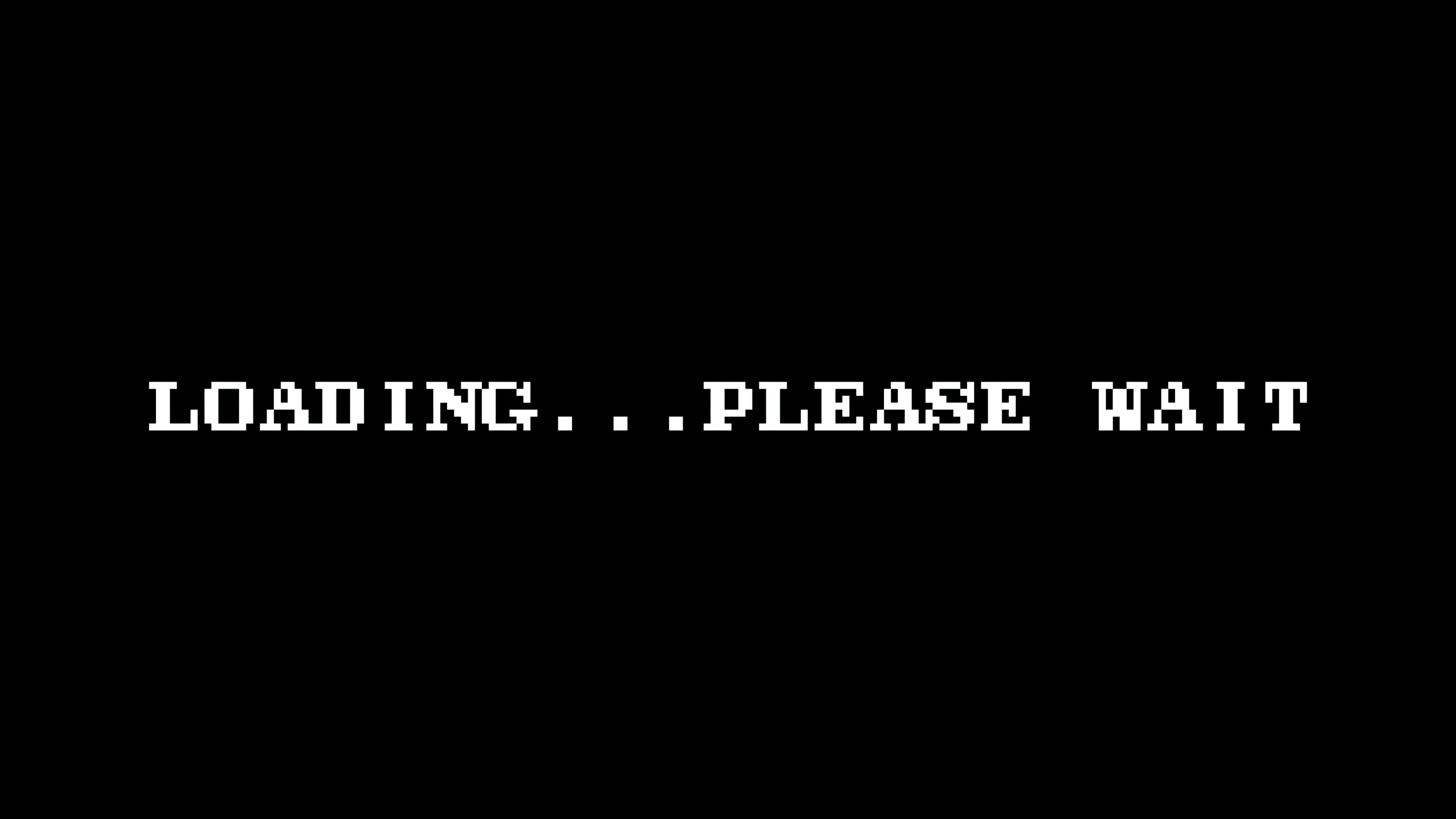 A digital error message displayed against a minimalist black background.