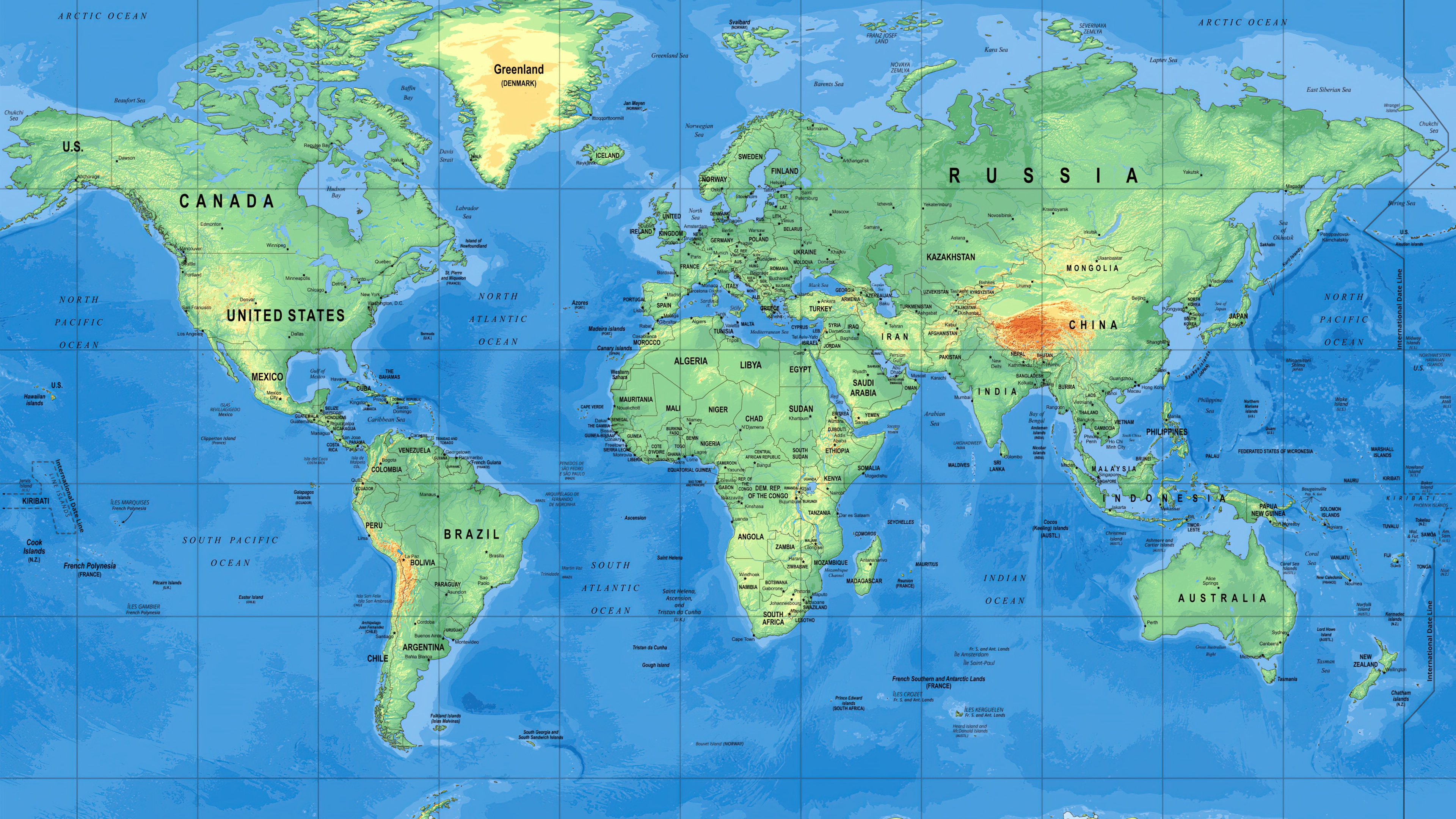A detailed vintage-style world map illustrating continents and oceans.