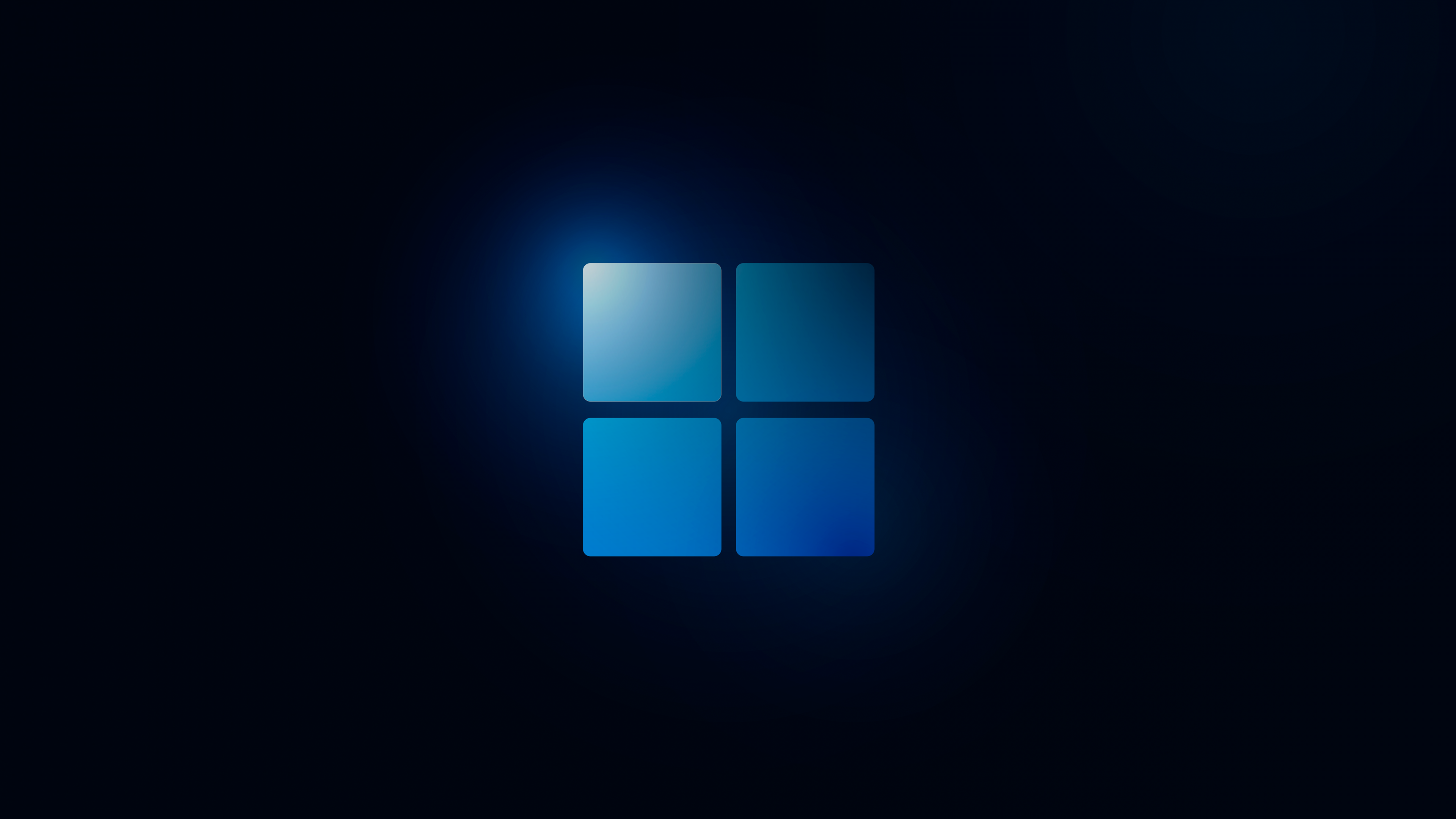 An abstract dark blue wallpaper with a modern Windows 11 aesthetic and high-quality 5K resolution.