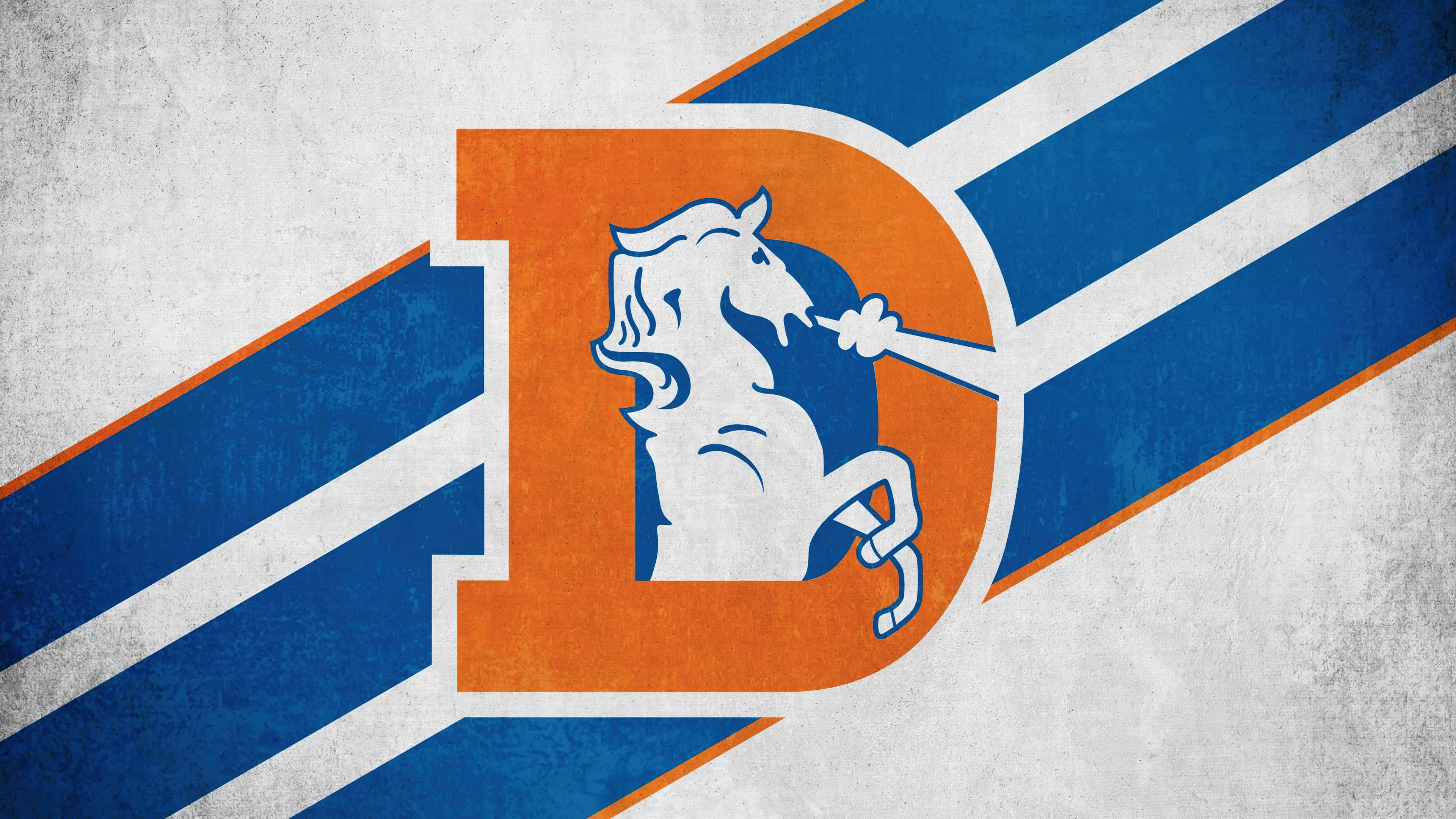 Miles, the mascot of the Denver Broncos football team.