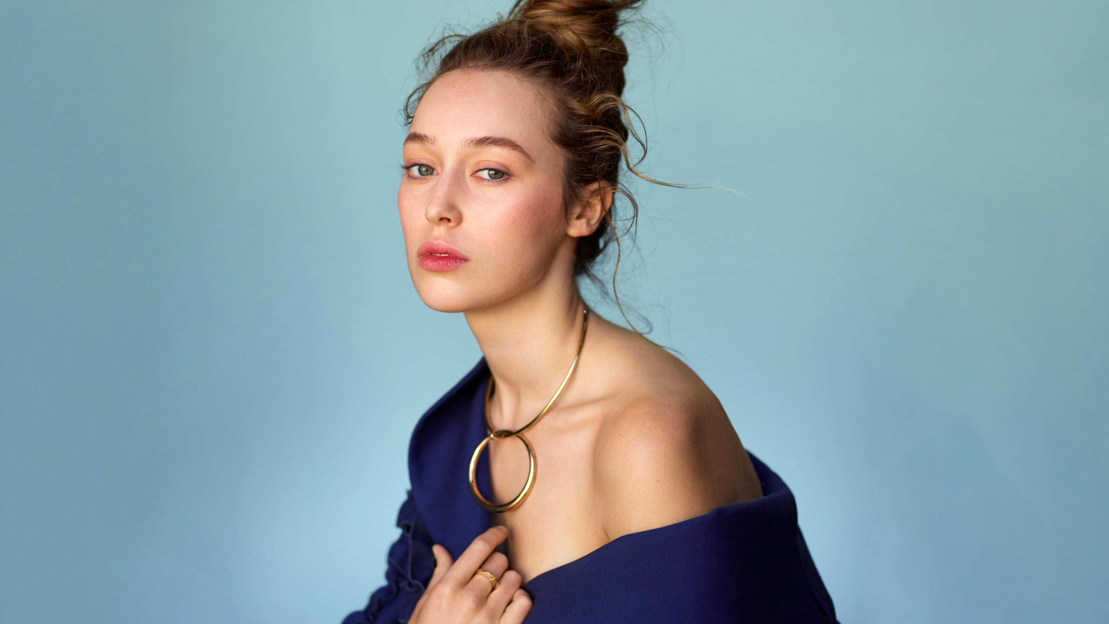 A high-detail close-up portrait of Australian actress Alycia Debnam-Carey.