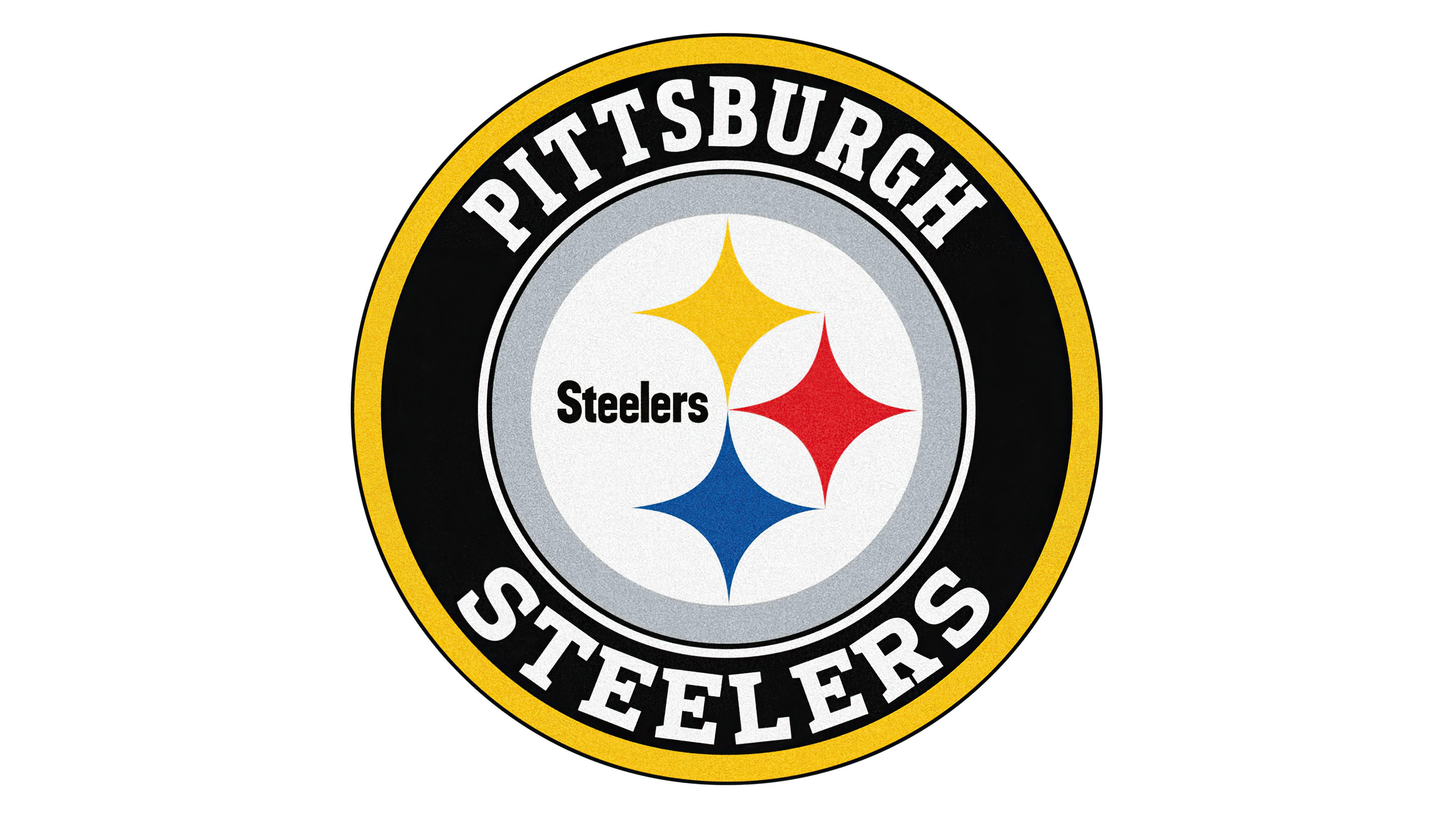 Pittsburgh Steelers NFL team emblem on a white background