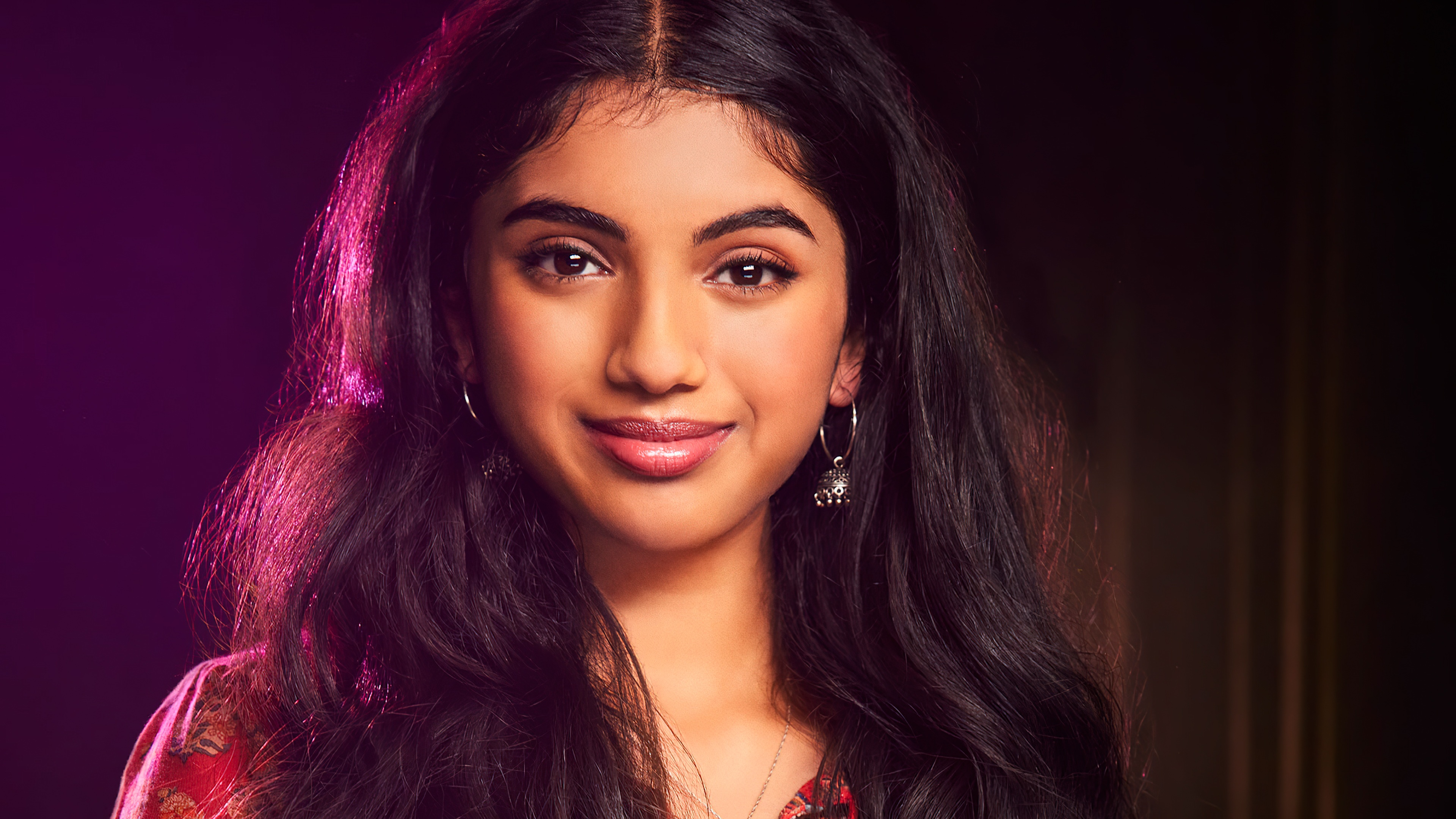 A close-up portrait of American actress Avantika Vandanapu.