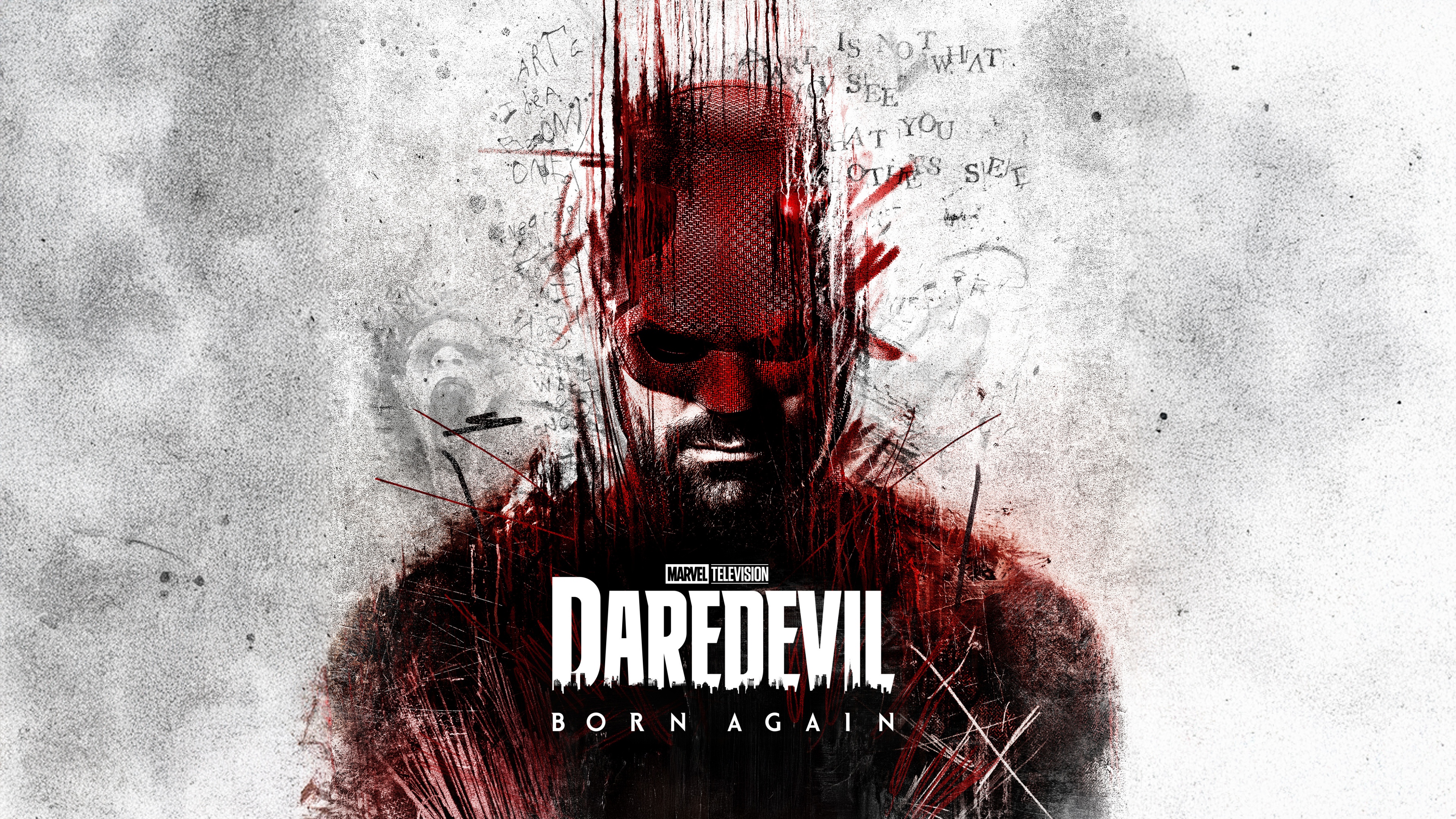 Cinematic portrait of Matt Murdock from the Marvel Comics series Daredevil: Born Again.