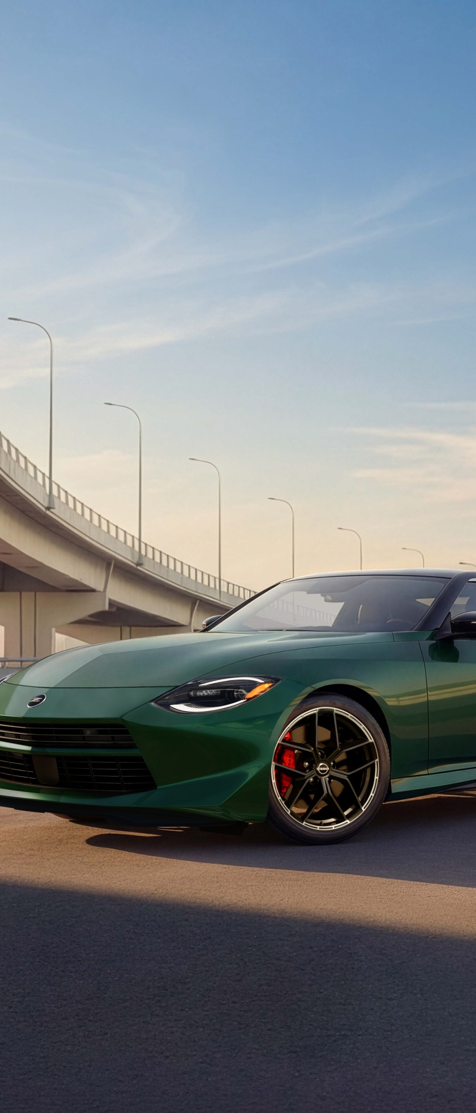 A futuristic and sleek 2027 Nissan Z sports car with high-detail aerodynamic bodywork and modern lighting.