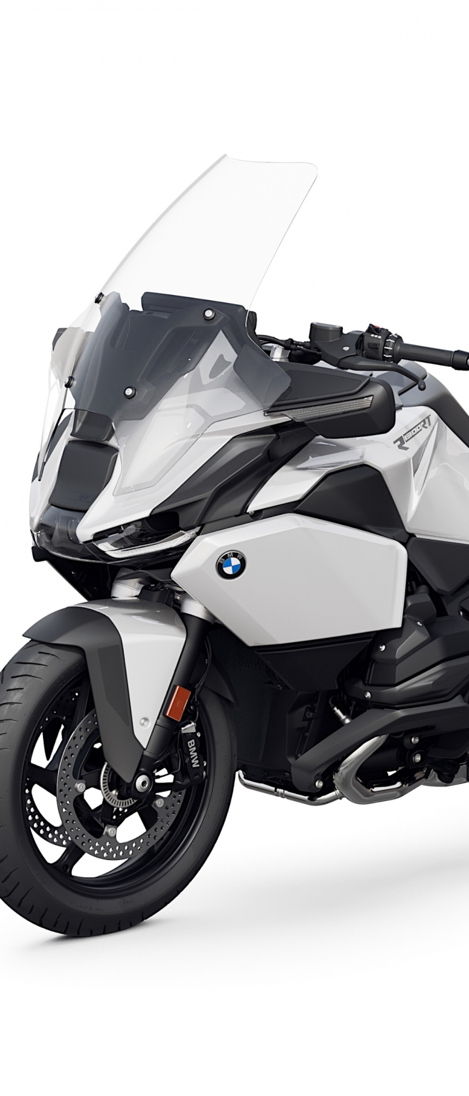 2025 BMW R 1300 RT touring motorcycle isolated on a white background