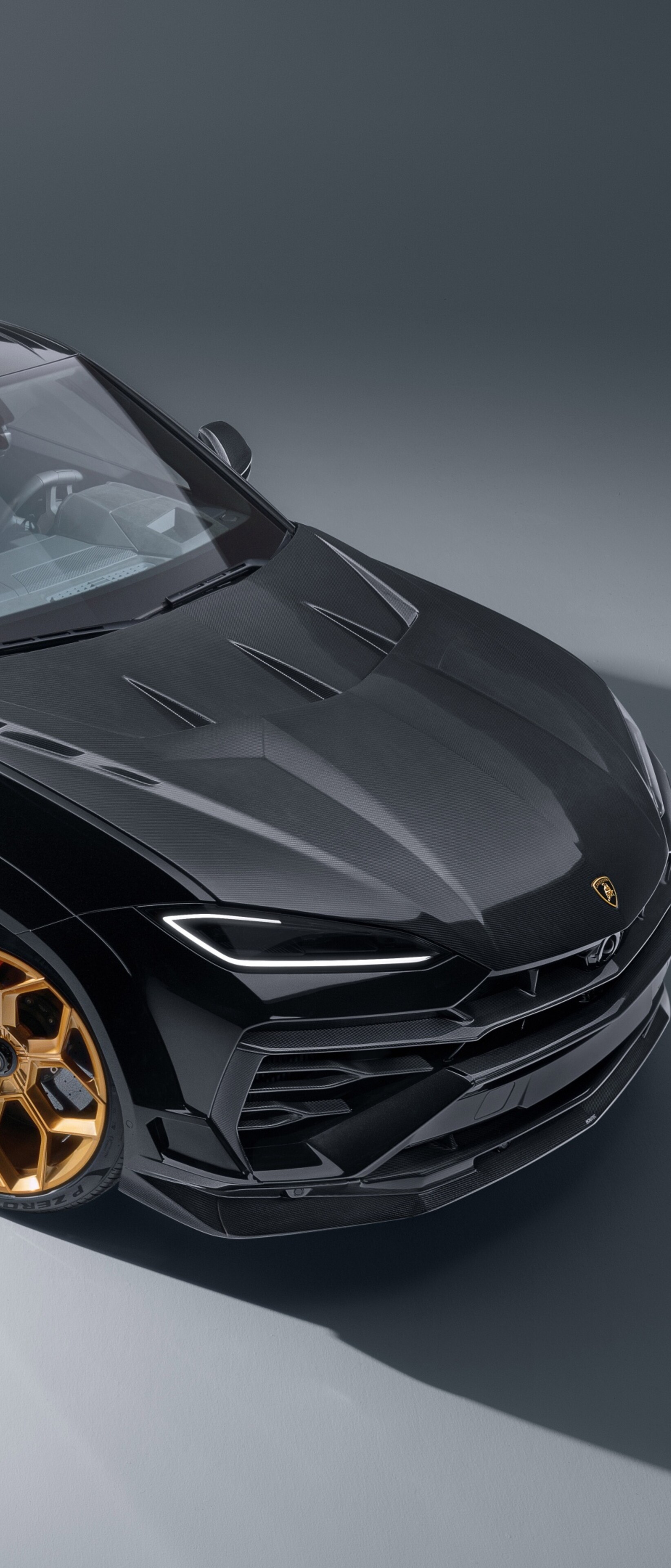 Detailed view of a customized 2025 Lamborghini Urus SE by Novitec with widebody styling and premium finishes.