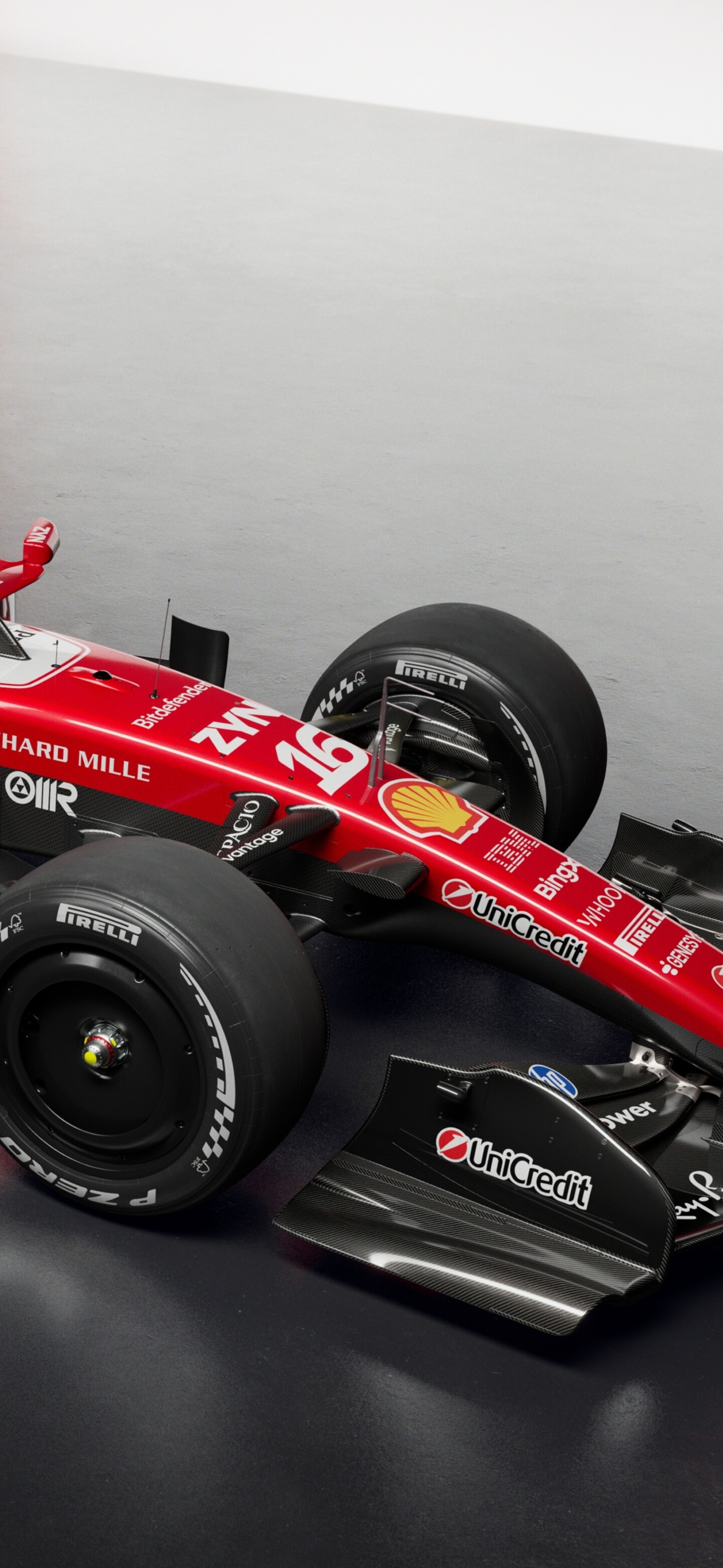 A high-resolution, cinematic view of futuristic 2026 Formula One racing cars speeding on a professional track.