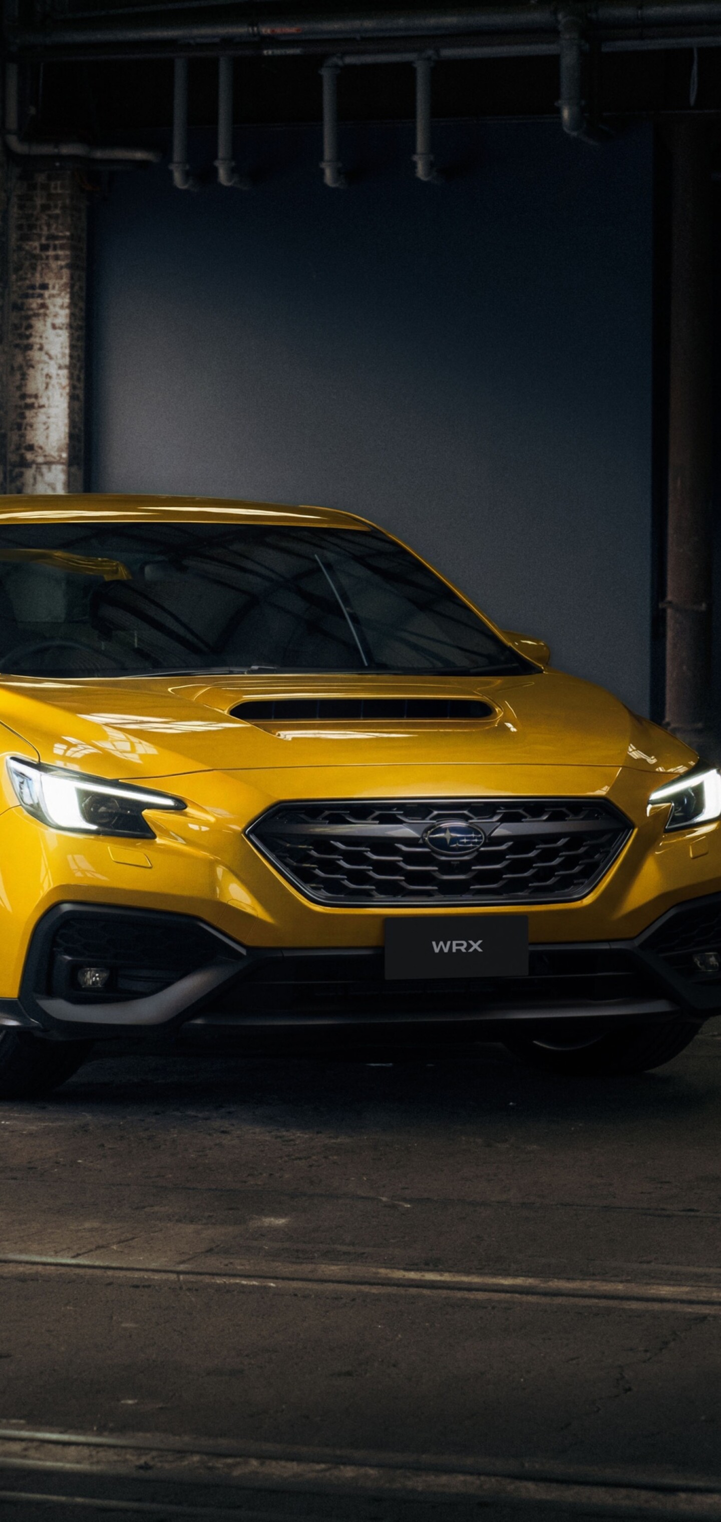 A futuristic 2026 Subaru WRX concept car featuring sleek aerodynamic bodywork and modern lighting.