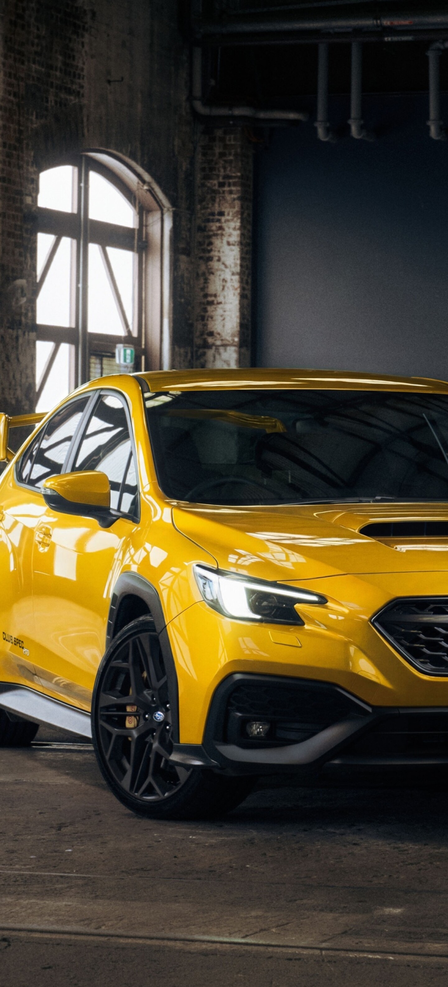 A high-detail, futuristic 2026 Subaru WRX sports sedan featuring modern aerodynamic contours.