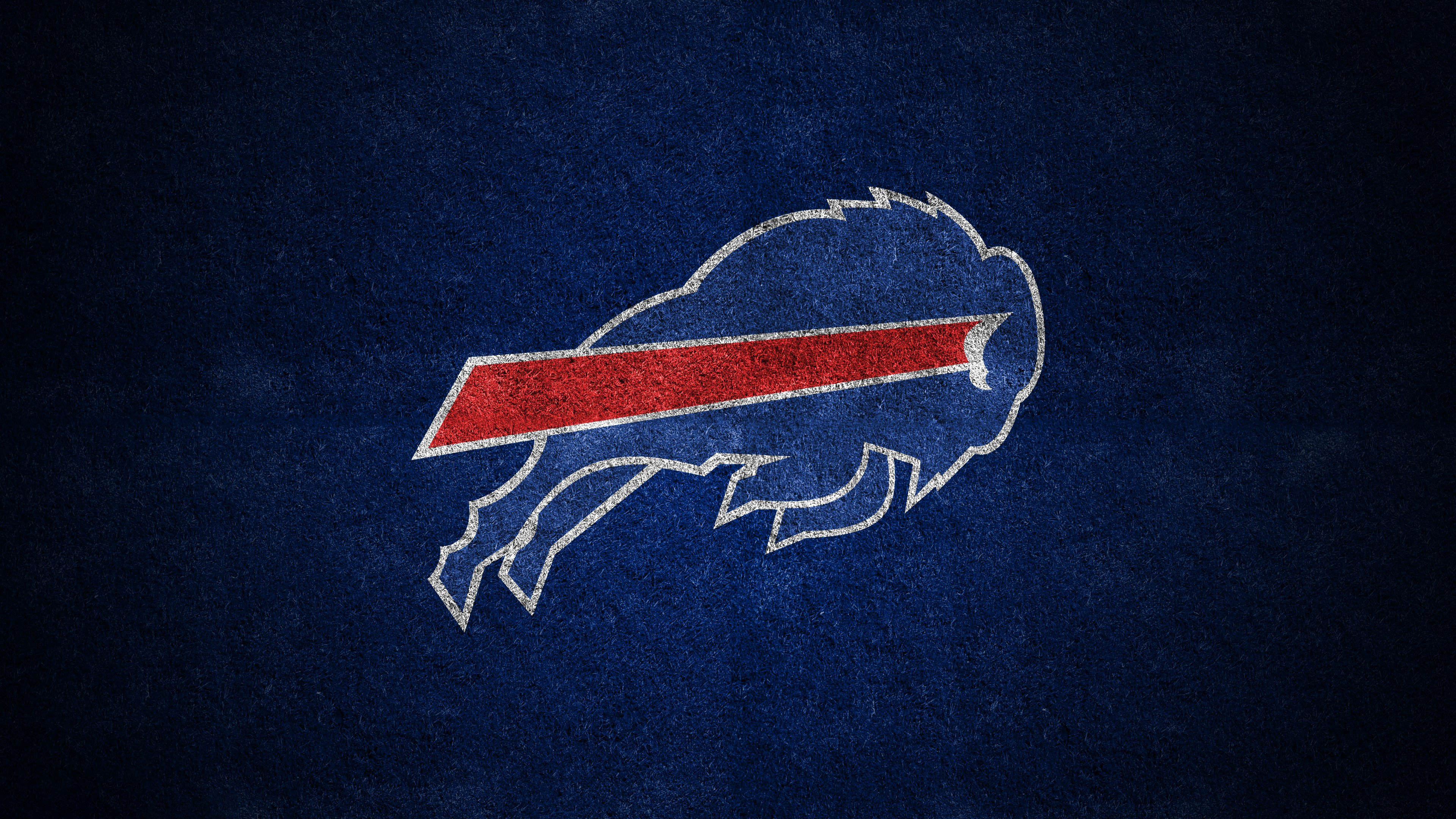 Buffalo Bills American football team logo with a charging buffalo on a blue background