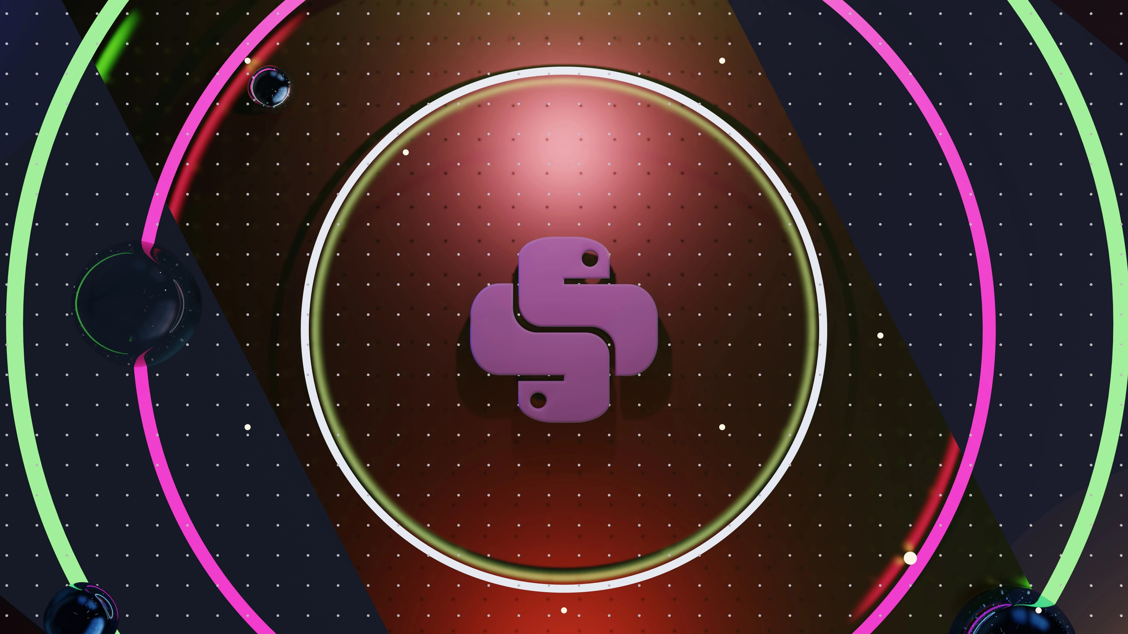 High-resolution 8K digital rendering of Python programming language syntax and glowing technological elements.