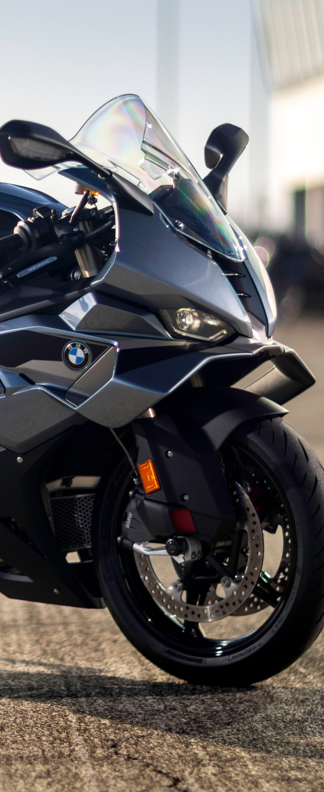 A group of highly detailed, futuristic sports motorcycles with sleek aerodynamic fairings and advanced technological features.