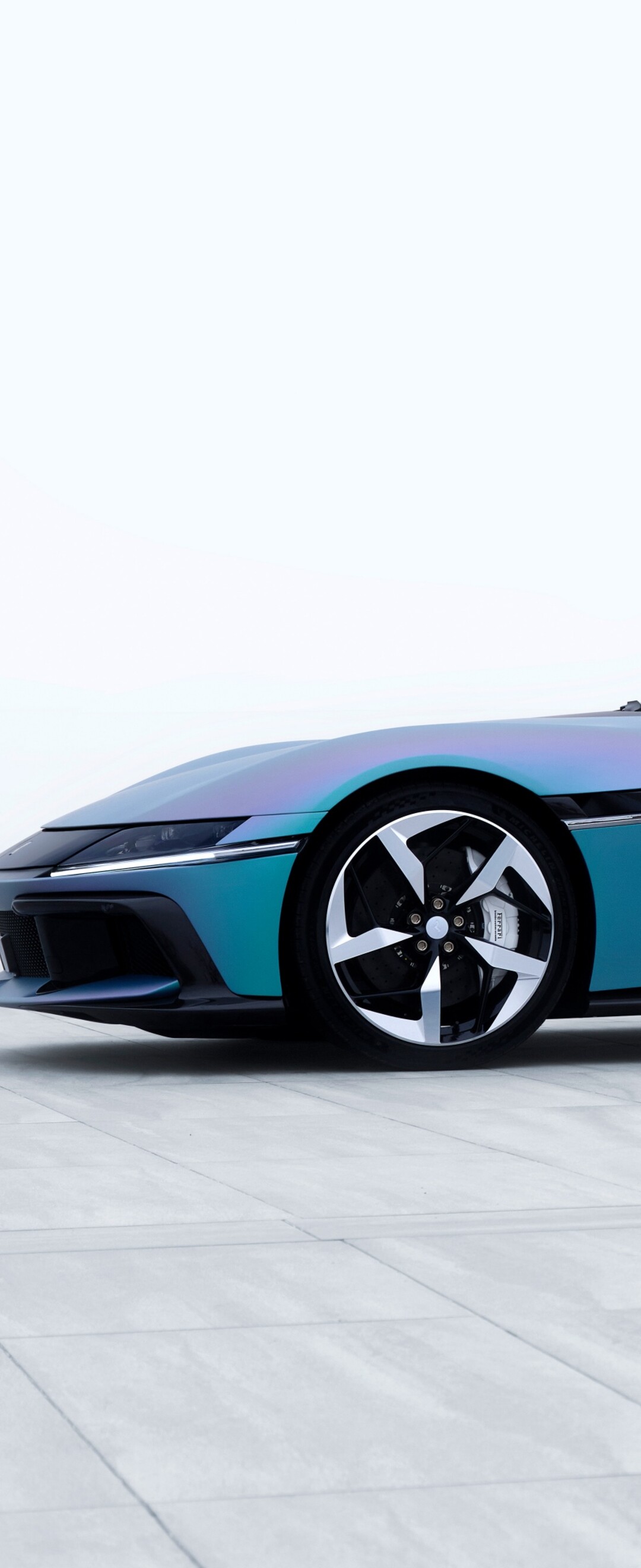A high-resolution 8K futuristic subject against a white background