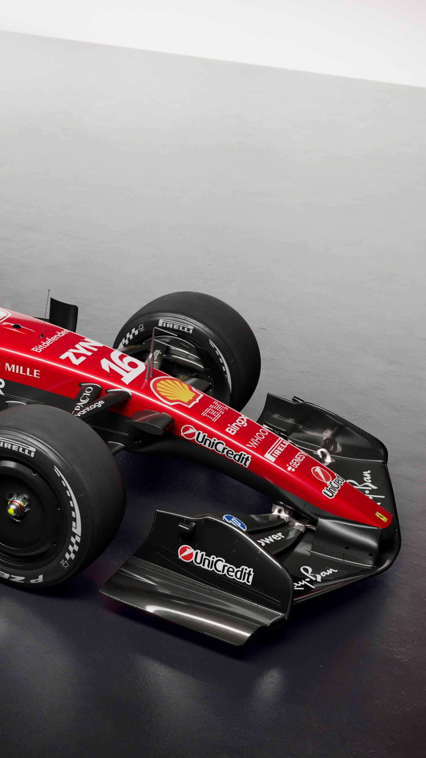 A high-detail view of futuristic 2026 Formula One racing cars featuring advanced aerodynamic designs.
