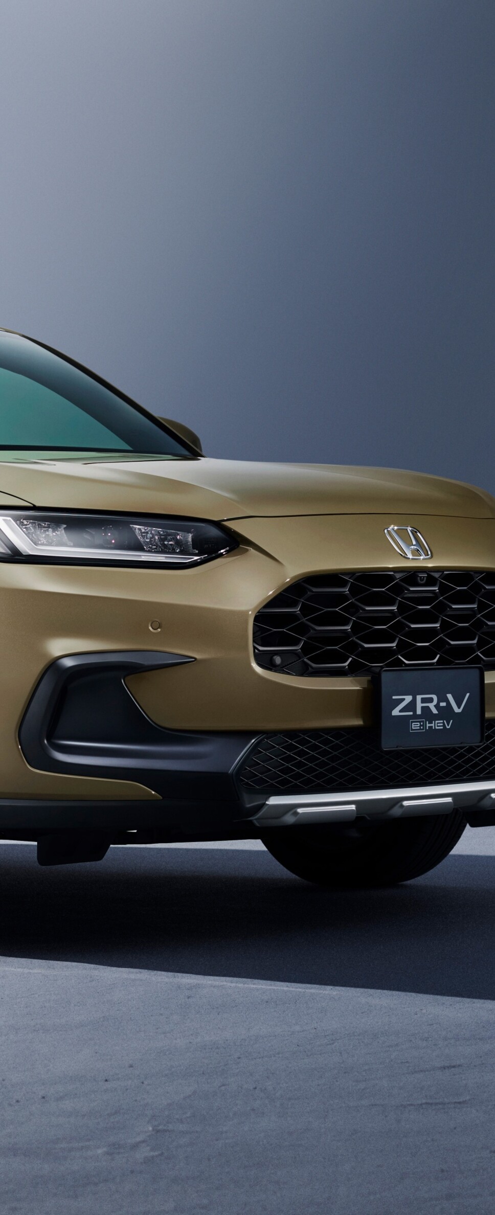 A sleek, high-resolution rendering of the 2026 Honda ZR-V crossover SUV showcasing modern design.
