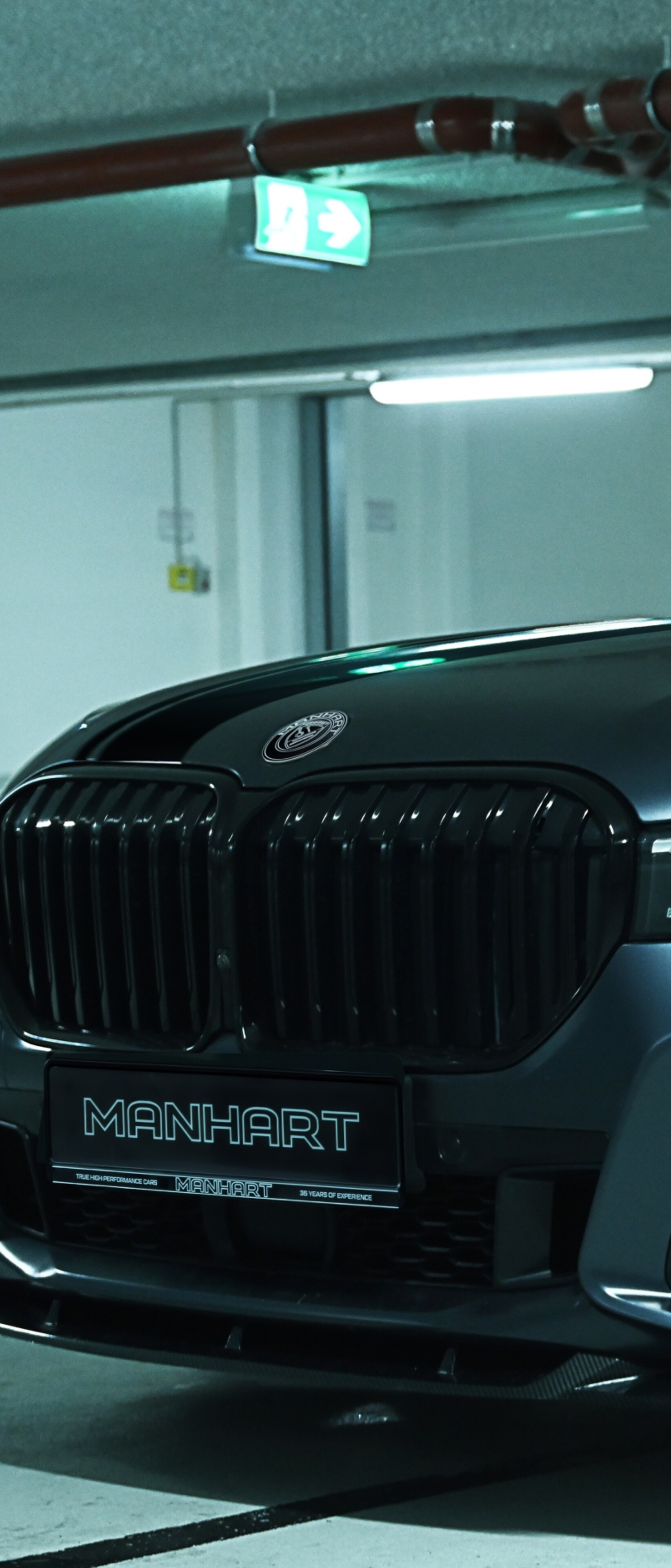 A high-resolution, detailed view of a sleek BMW 7 Series luxury sedan.