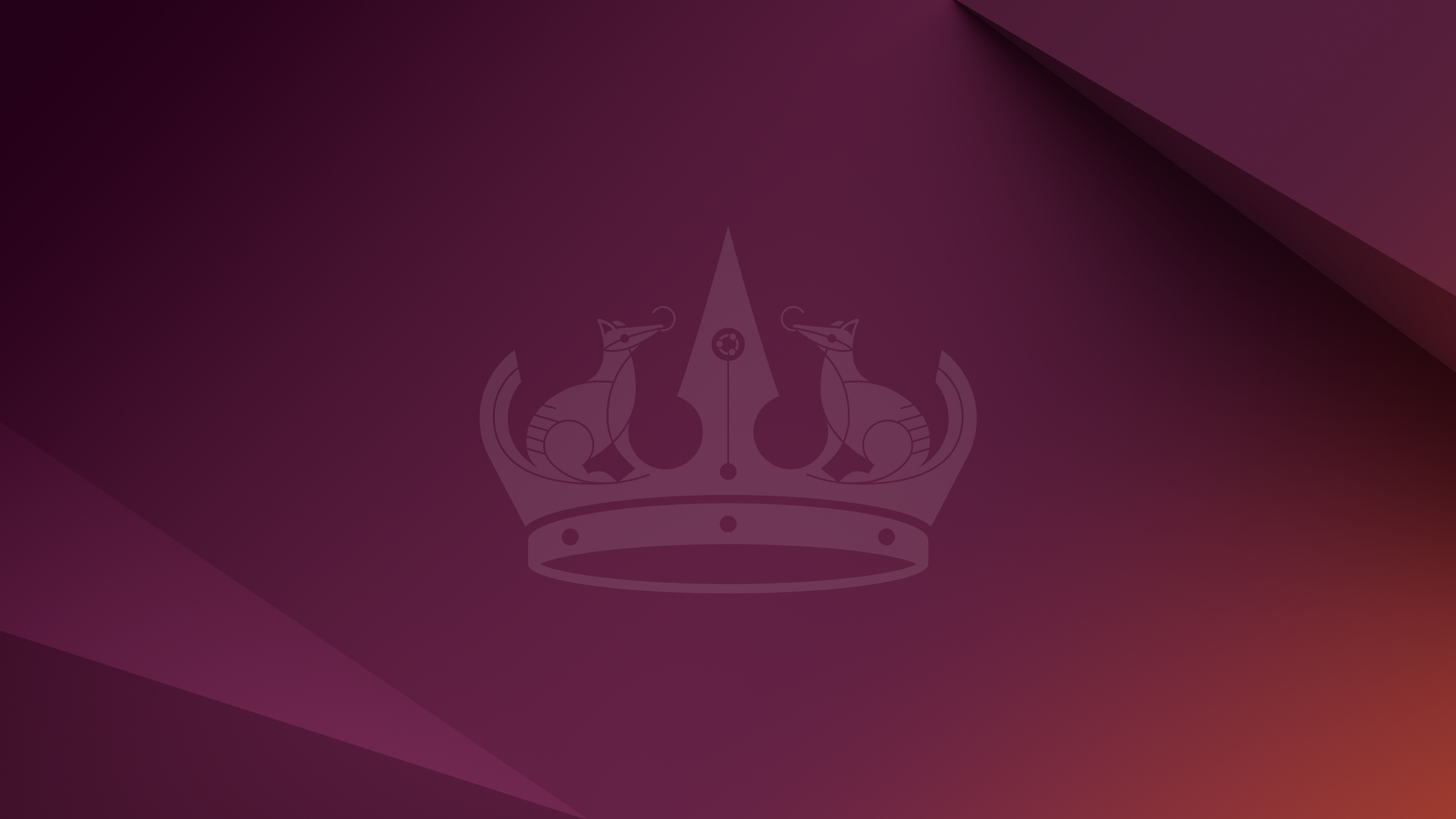 The Ubuntu brand logo placed on a vivid magenta-colored background.