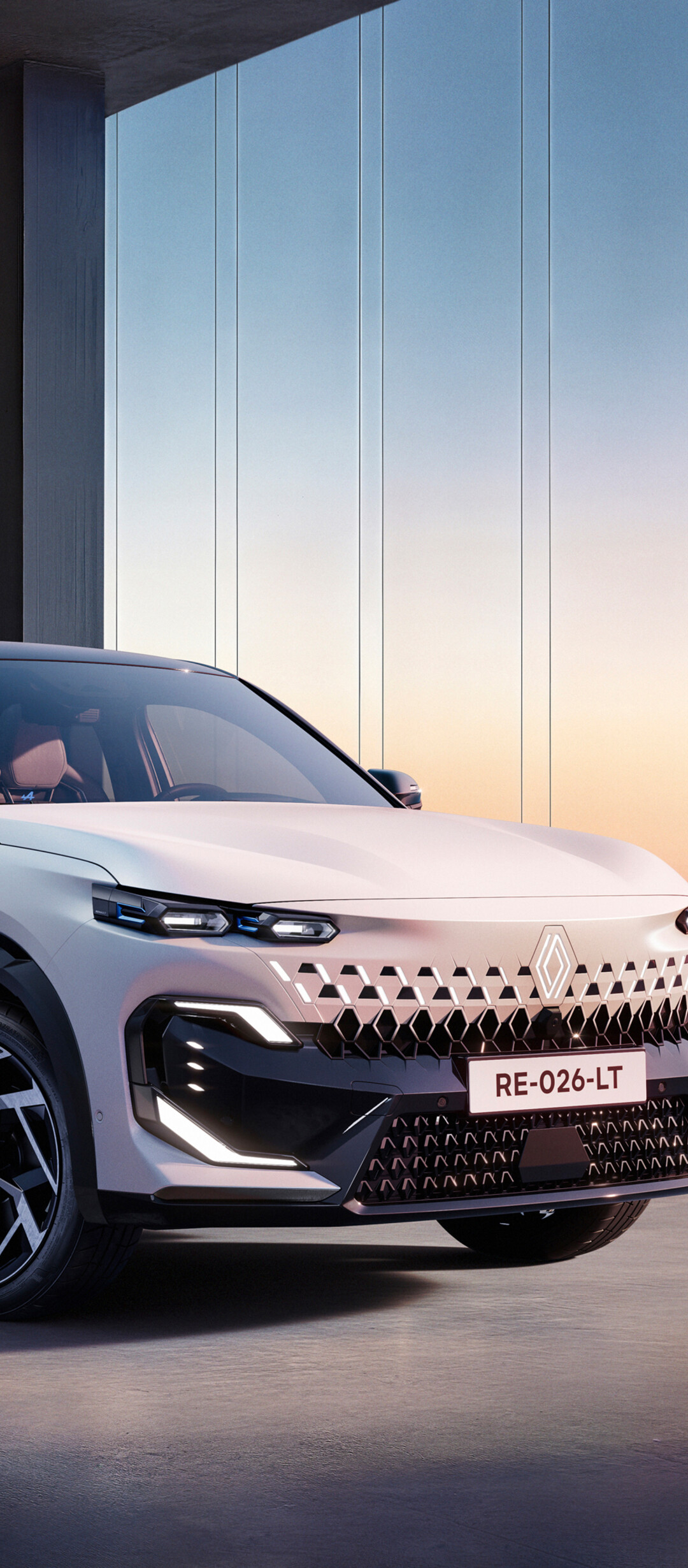 Sleek and futuristic electric concept cars with glowing LED lights and aerodynamic bodies.