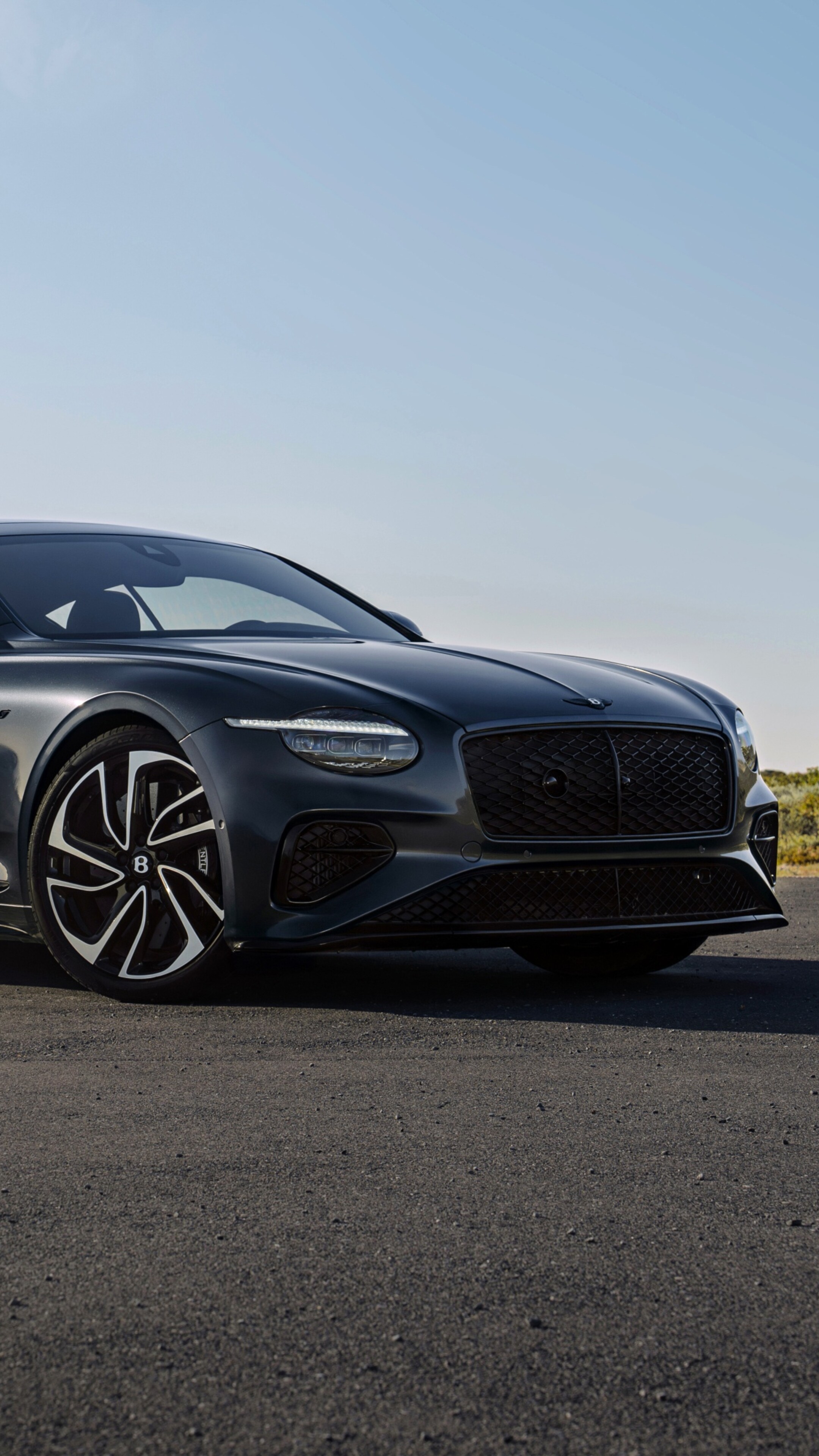 A highly detailed, high-resolution shot of the futuristic 2026 Bentley Continental GT S luxury grand tourer.