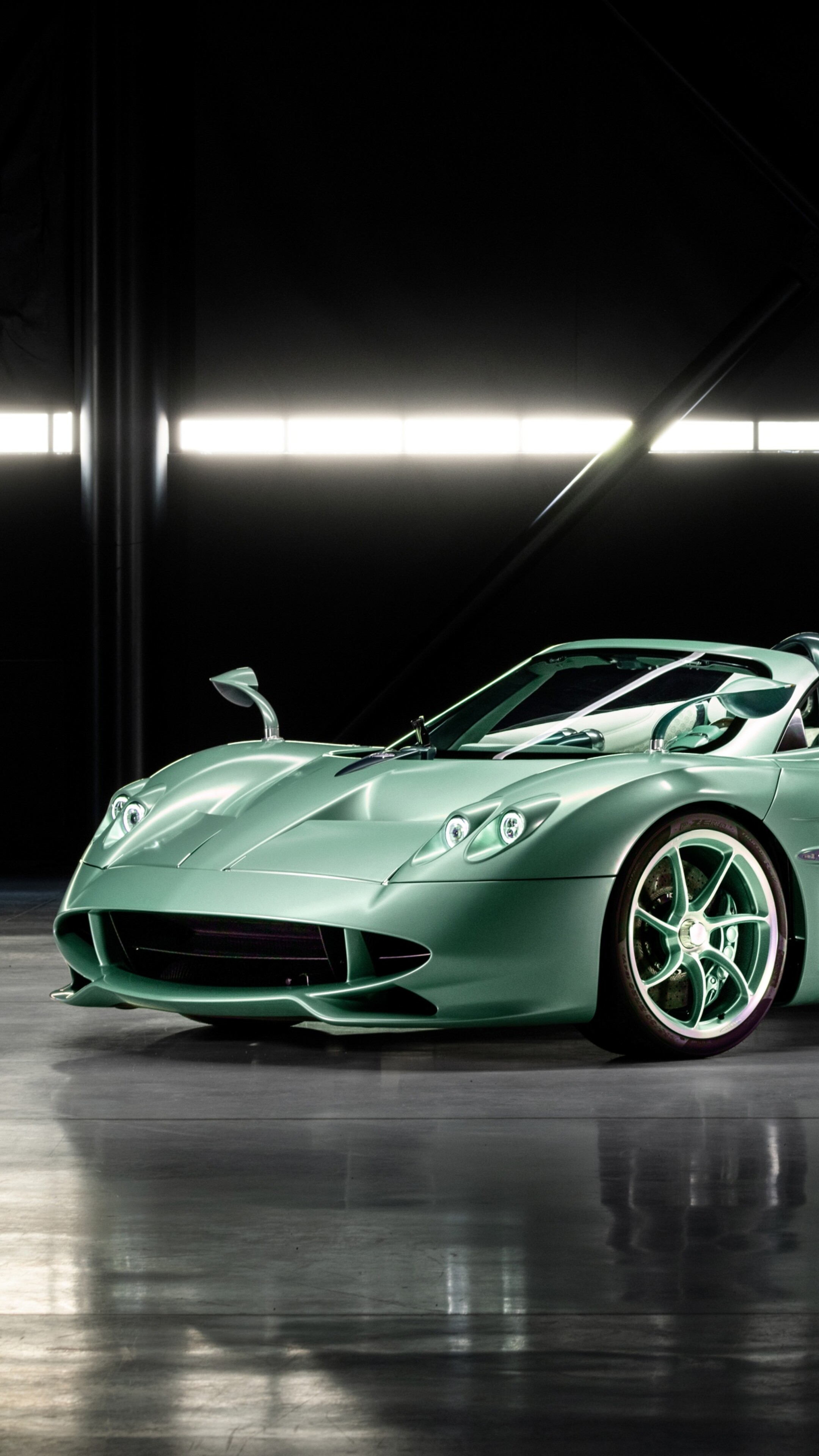 A high-resolution, sleek futuristic hypercar with aerodynamic bodywork and advanced lighting, showcasing 2026 automotive design.
