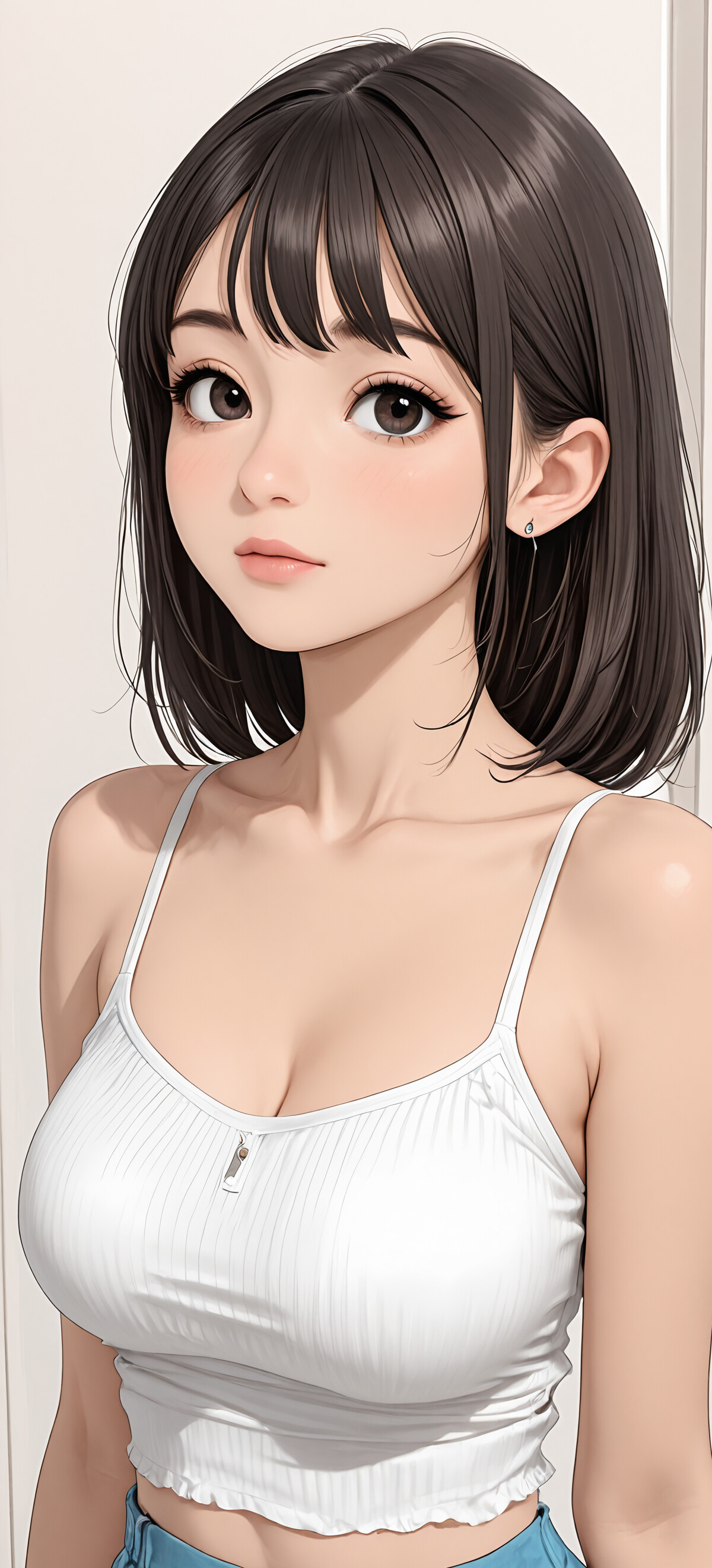 A close-up portrait of an anime-style young woman with long blonde hair, wearing a white lace robe and a bridal veil, looking at the camera with a gentle expression.